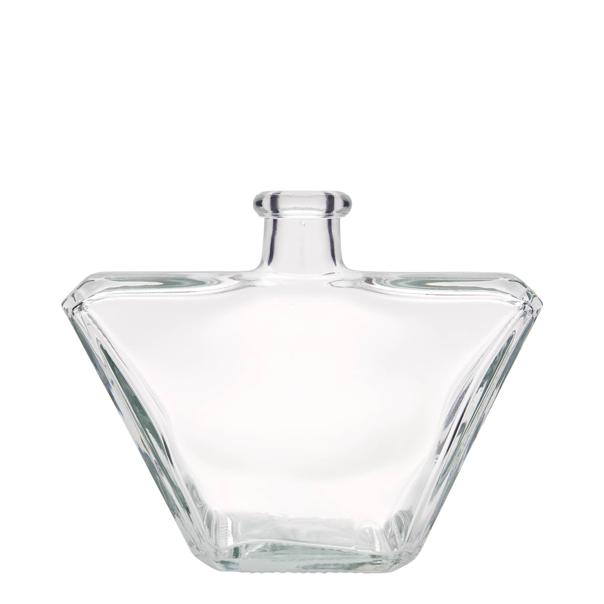 Botella de vidrio de 500 ml 'Charly', rectangular, boca: corcho