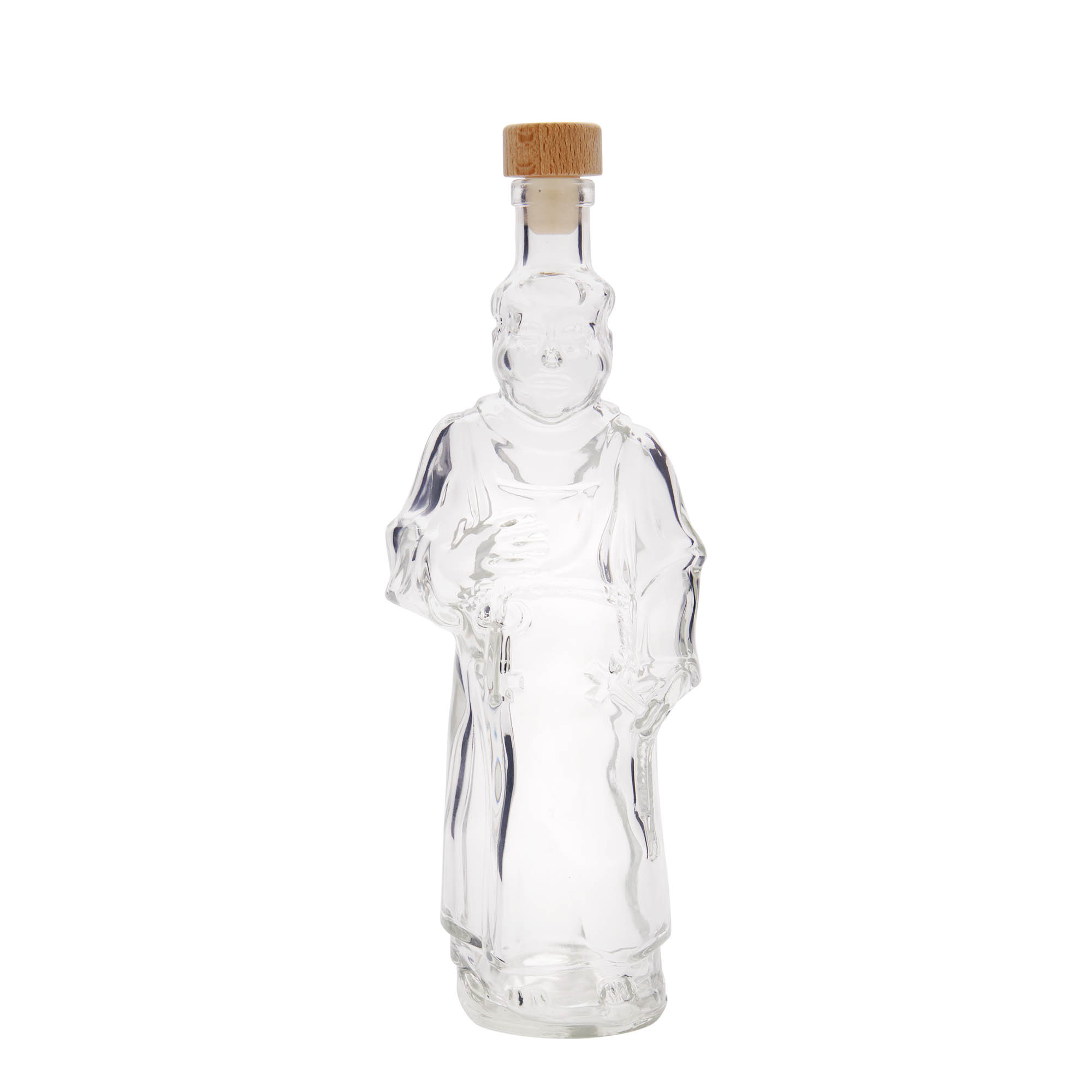 Botella de vidrio de 350 ml 'Monje', boca: corcho