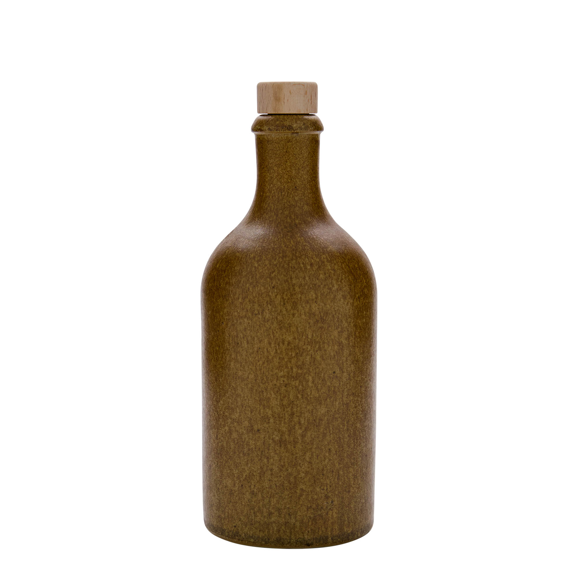 Jarra de barro de 500 ml, gres, marrón cristal, boca: corcho Jarra de barro de 500 ml, gres, marrón cristal, boca: corcho