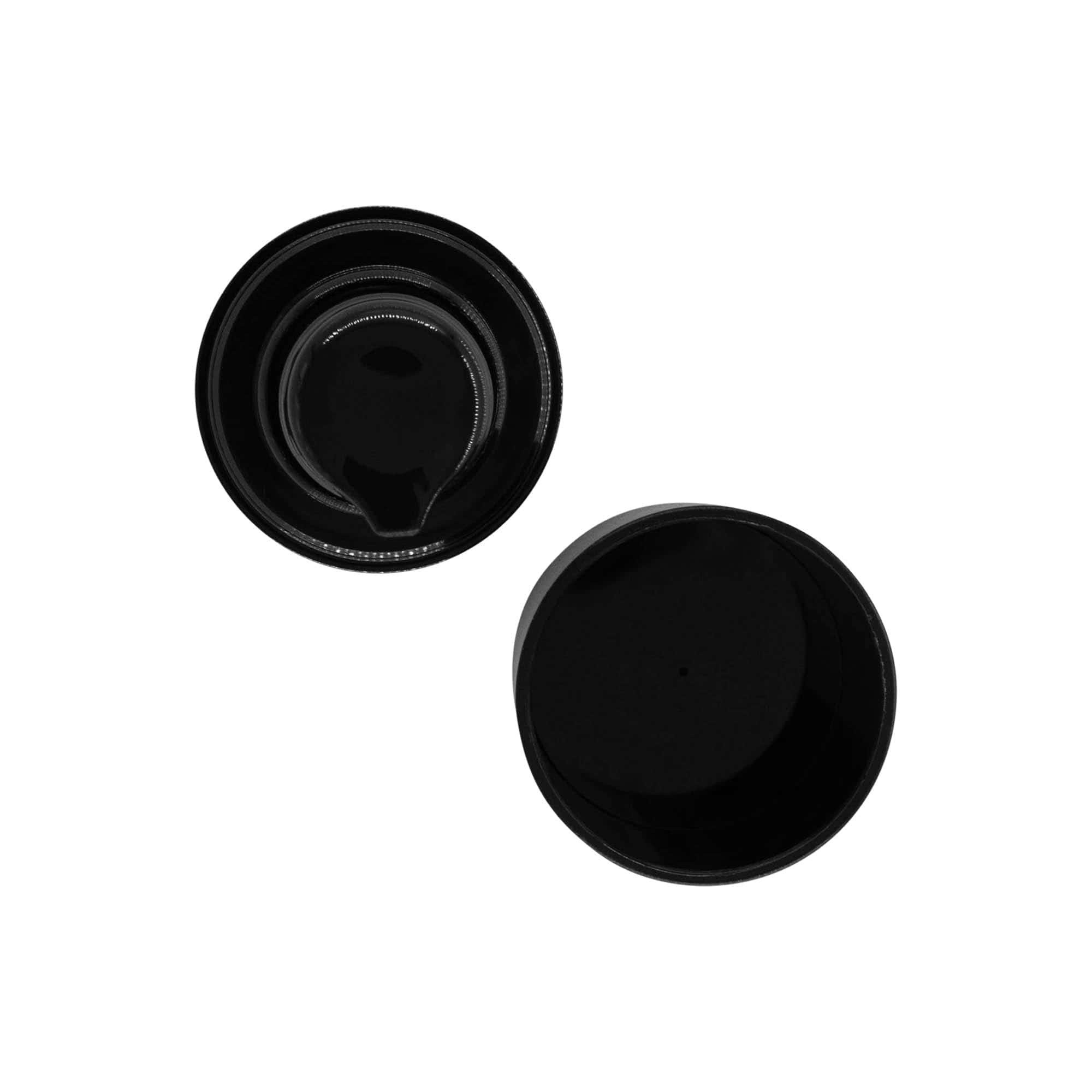 Dispensador Airless con cabezal de bombeo 'Micro', plástico de PP, negro