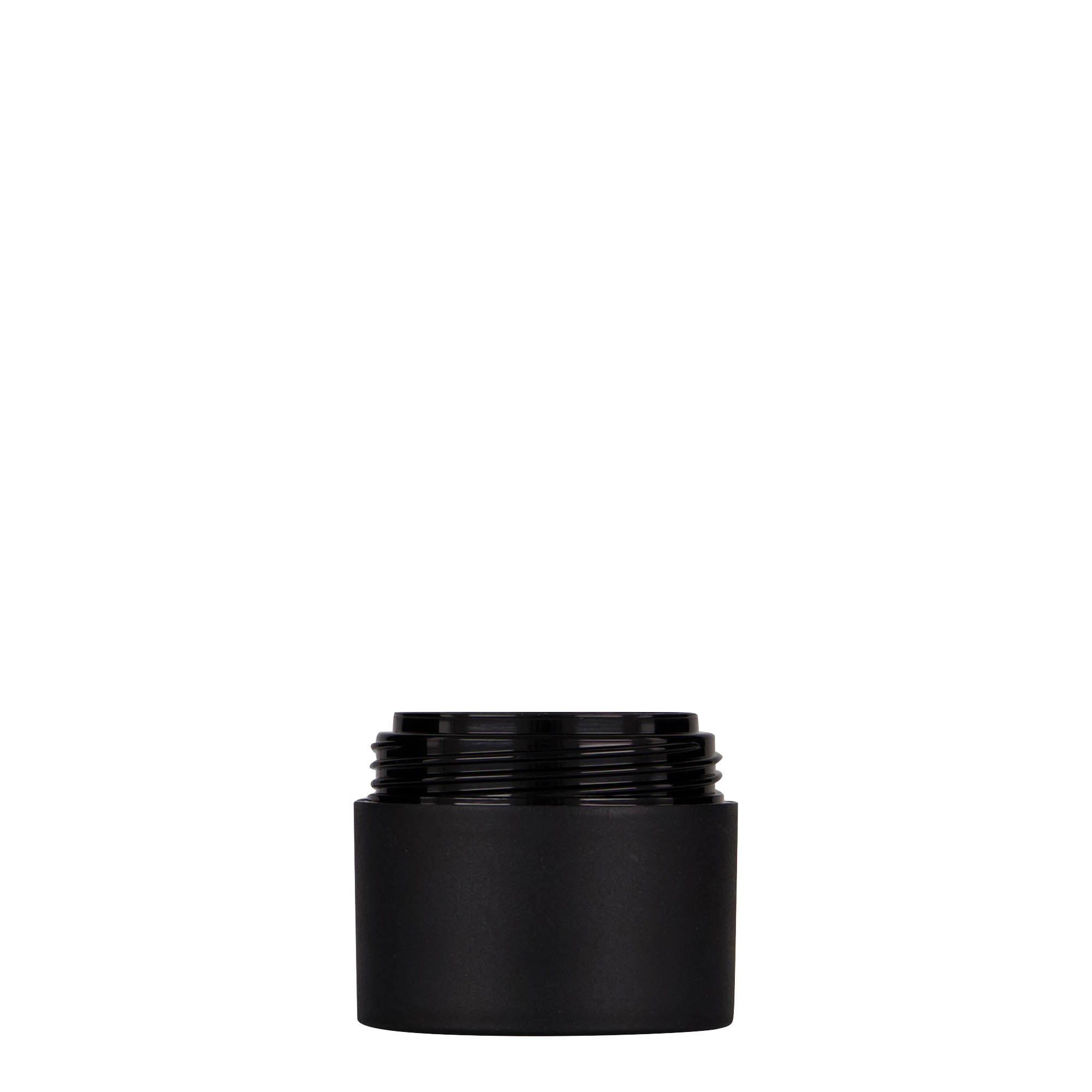 30 ml bote de plástico 'Antonella', PP, negro, boca: cierre de rosca 30 ml bote de plástico 'Antonella', PP, negro, boca: cierre de rosca