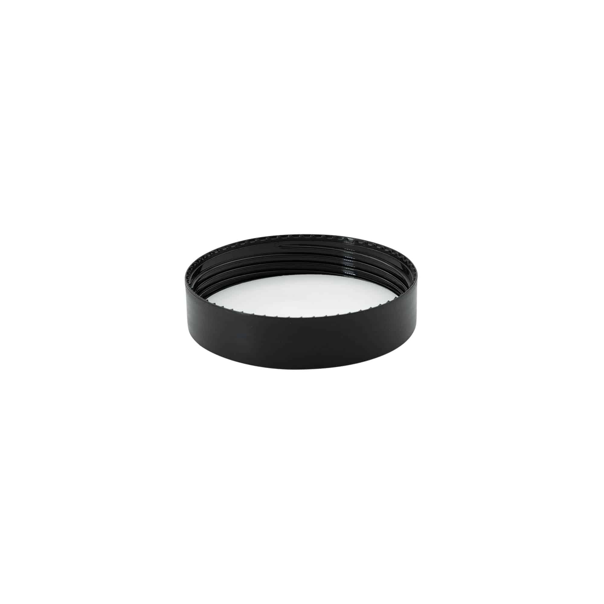 Tapa de rosca para 50 ml 'Antonella', plástico PP, negro