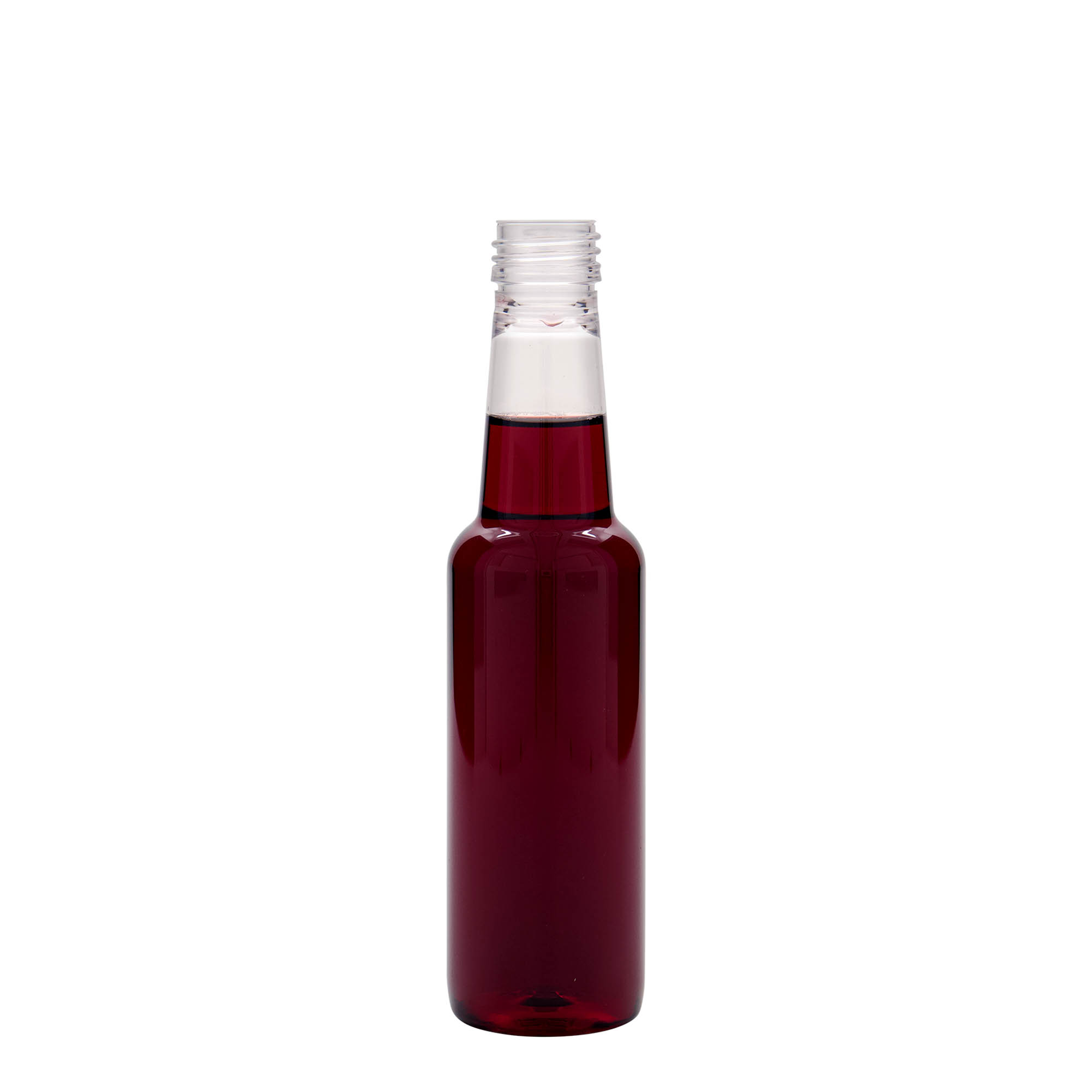 Botella de PET 'Vino' de 250 ml, plástico, boca: PP 28