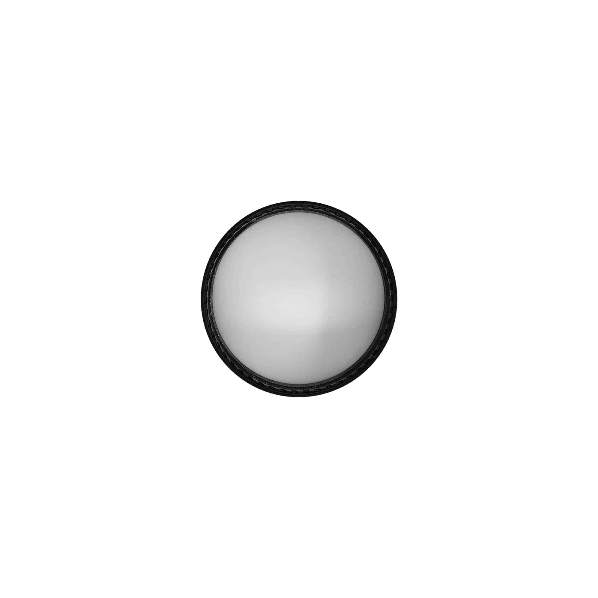 Tapa de rosca para 30 ml 'Antonella', plástico PP, negro
