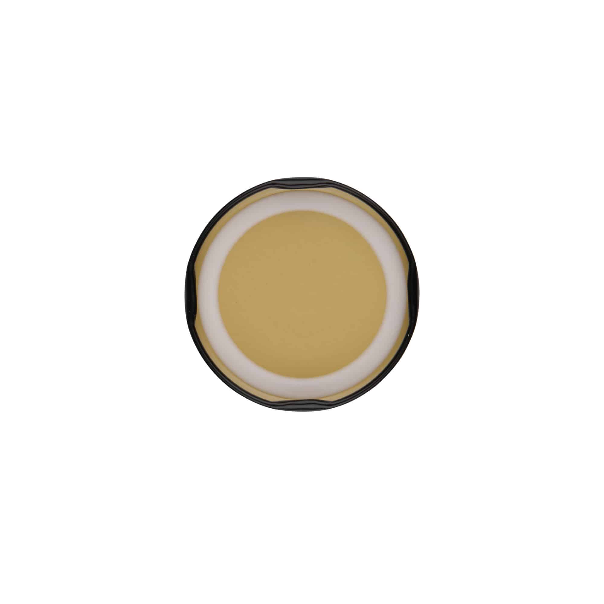 Tapa Twist-Off, hojalata, negra, para boca: TO 58