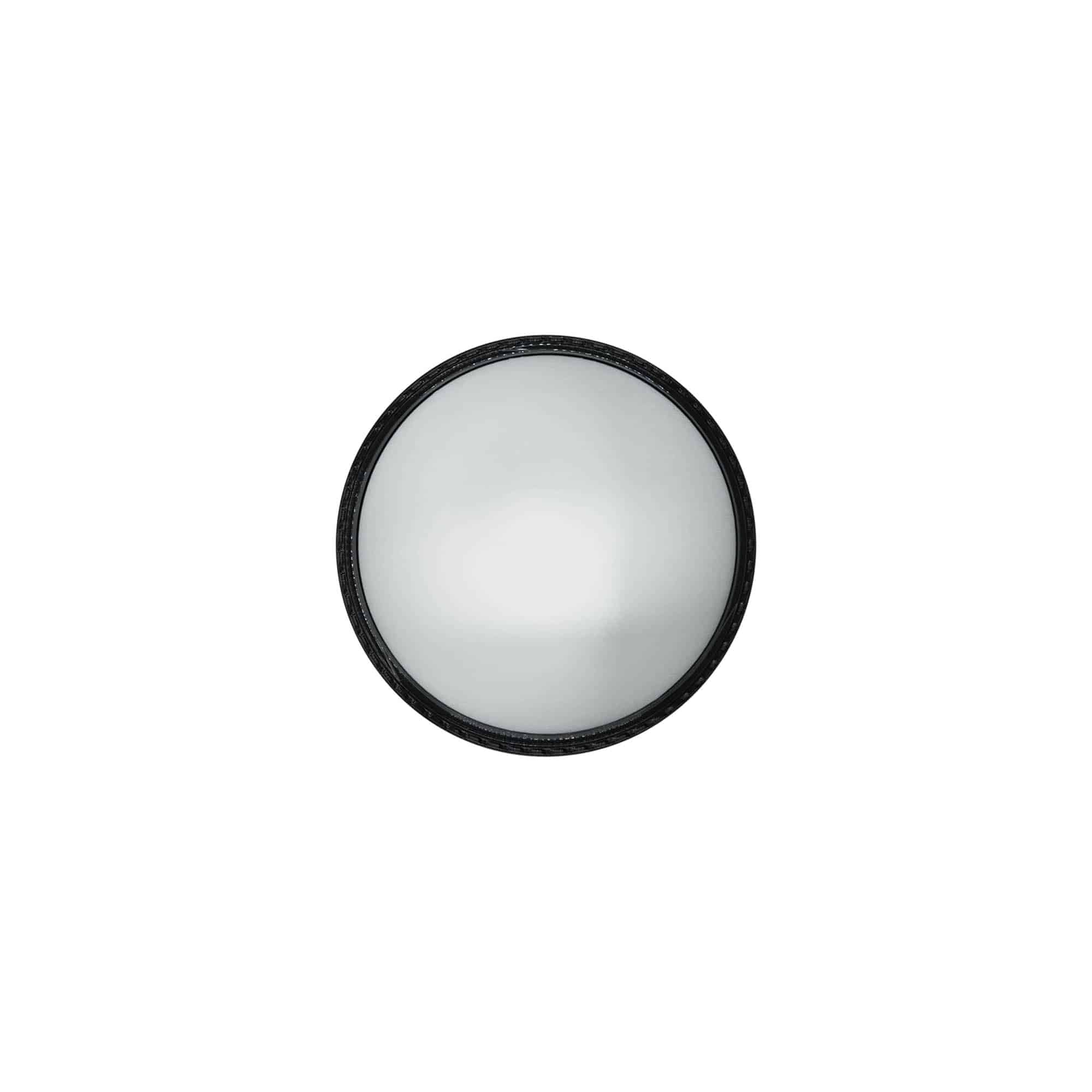 Tapa de rosca para 50 ml 'Antonella', plástico PP, negro