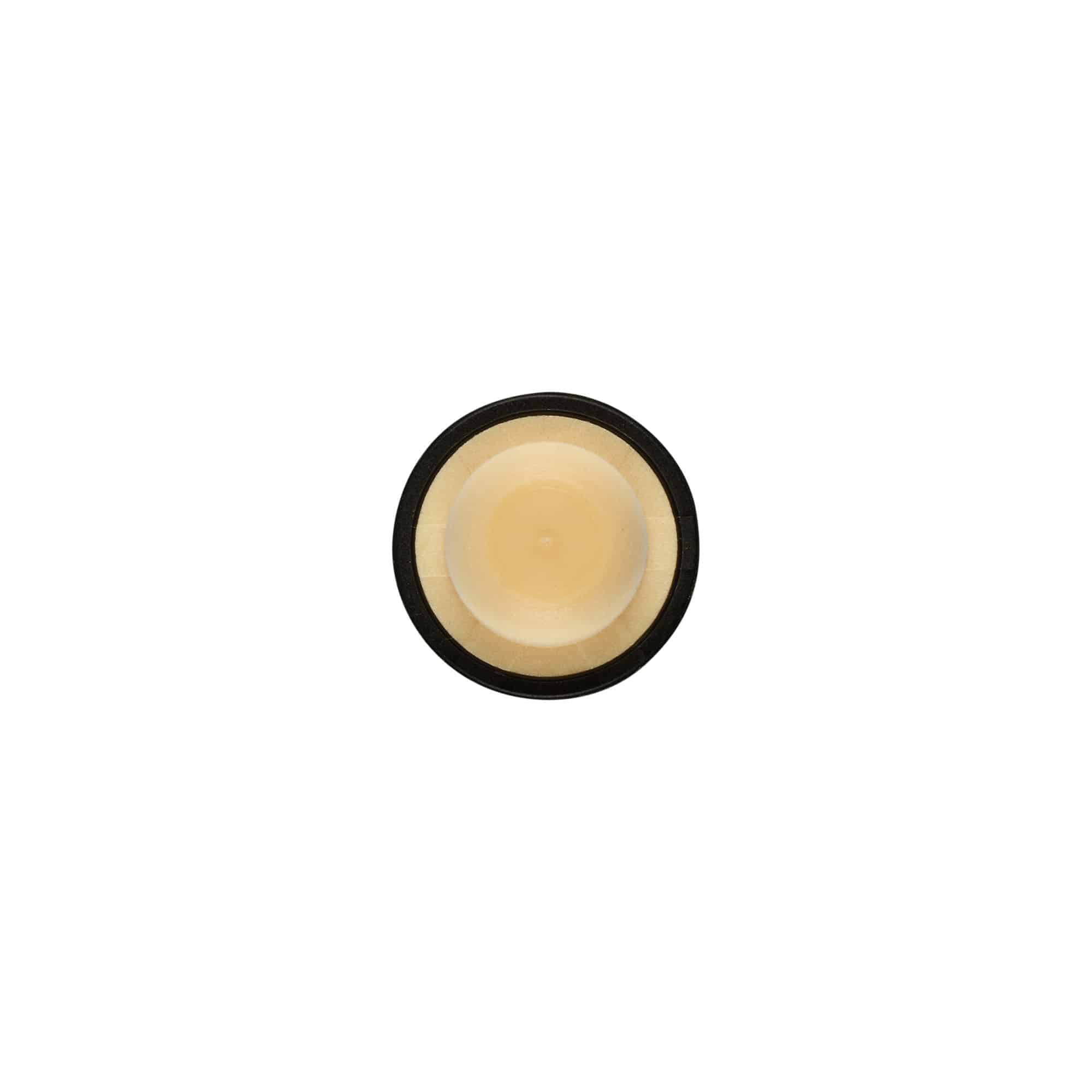 Tapón de corcho con asa 11 mm, madera, negro, para boca: corcho