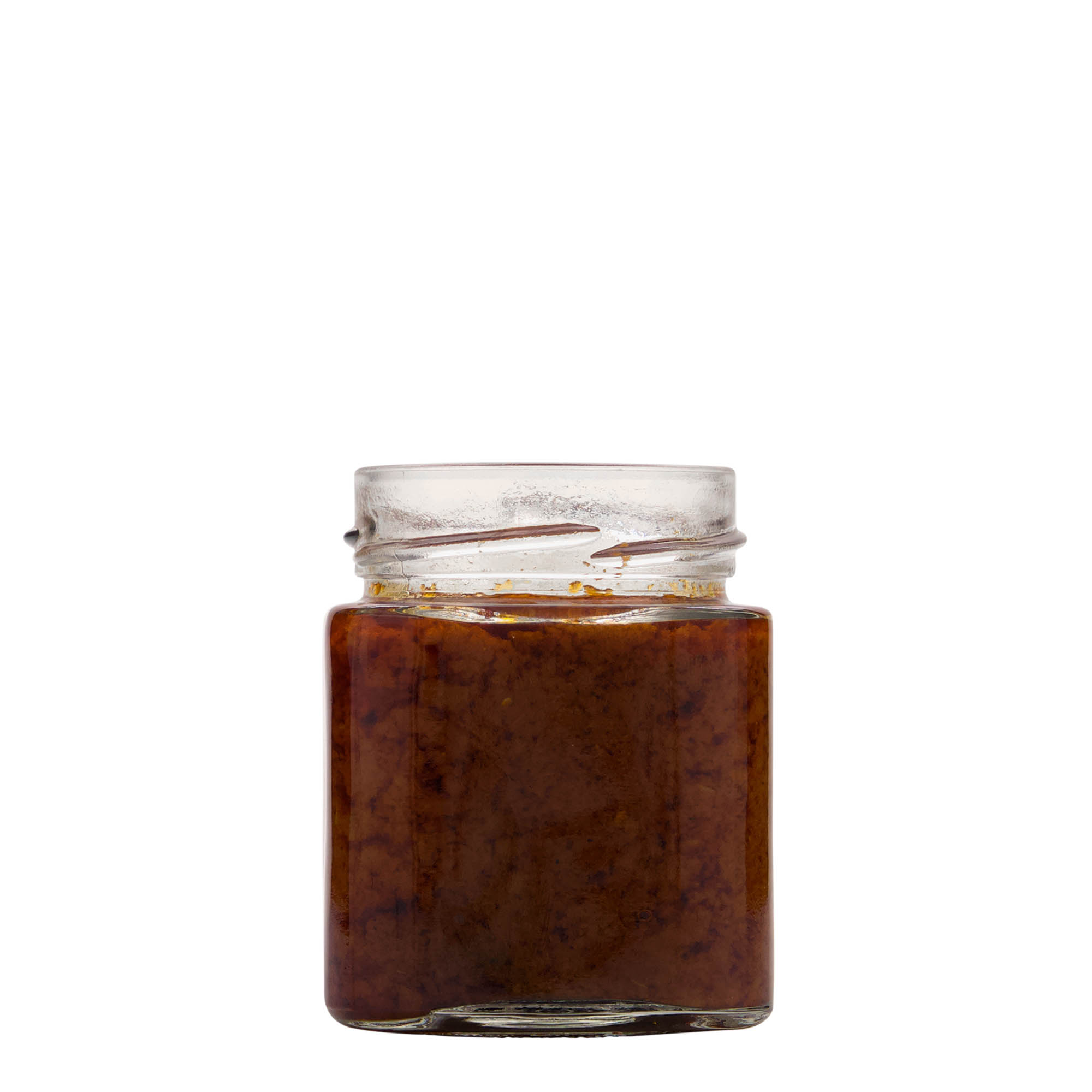 212 ml tarro cuadrado 'Ikarus', boca: Deep-Twist-Off (DTO 63)