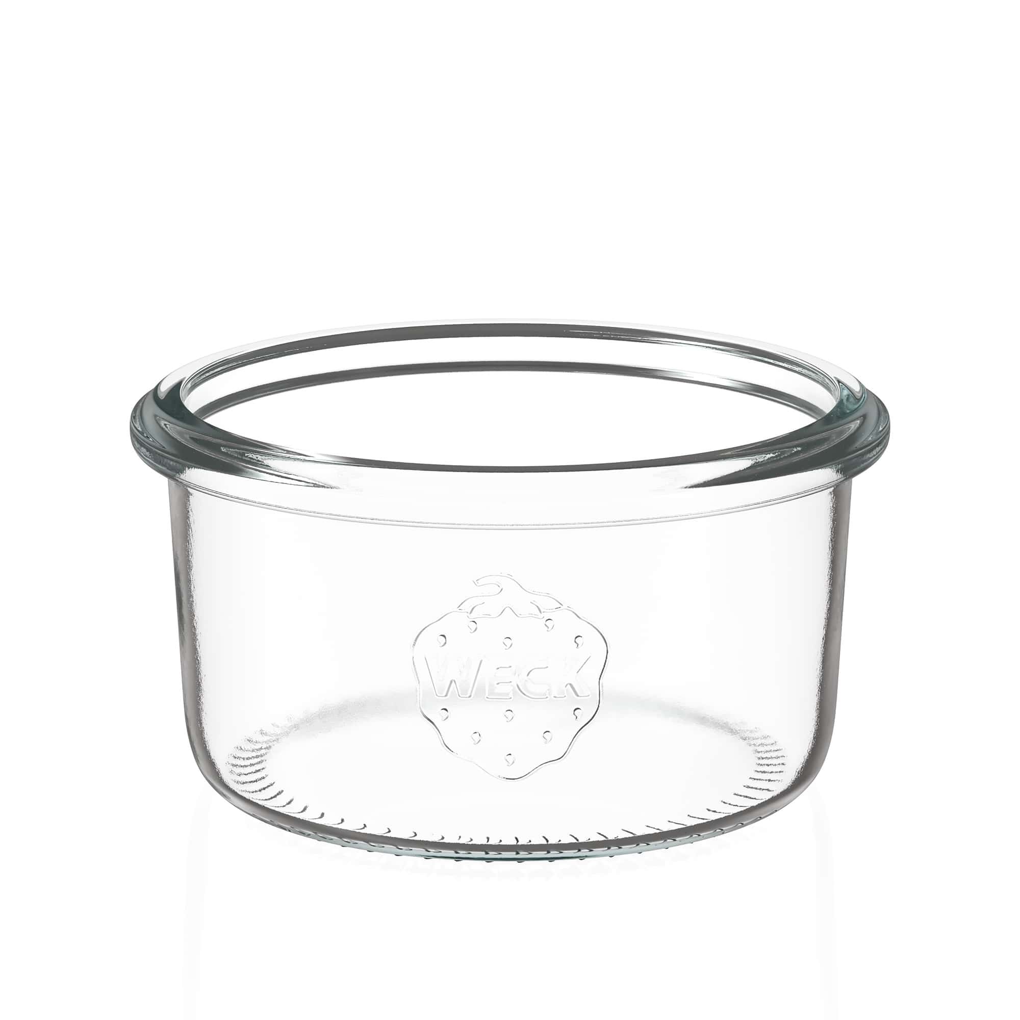 12x 165 ml tarro WECK de boca ancha con tapa de vidrio RR 80