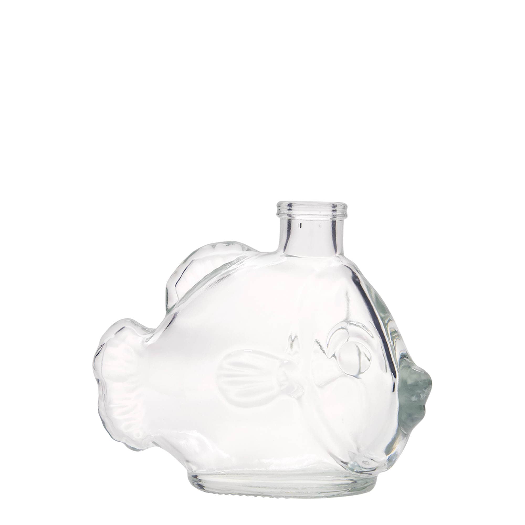 Botella de vidrio de 200 ml 'Pez', boca: corcho Botella de vidrio de 200 ml 'Pez', boca: corcho