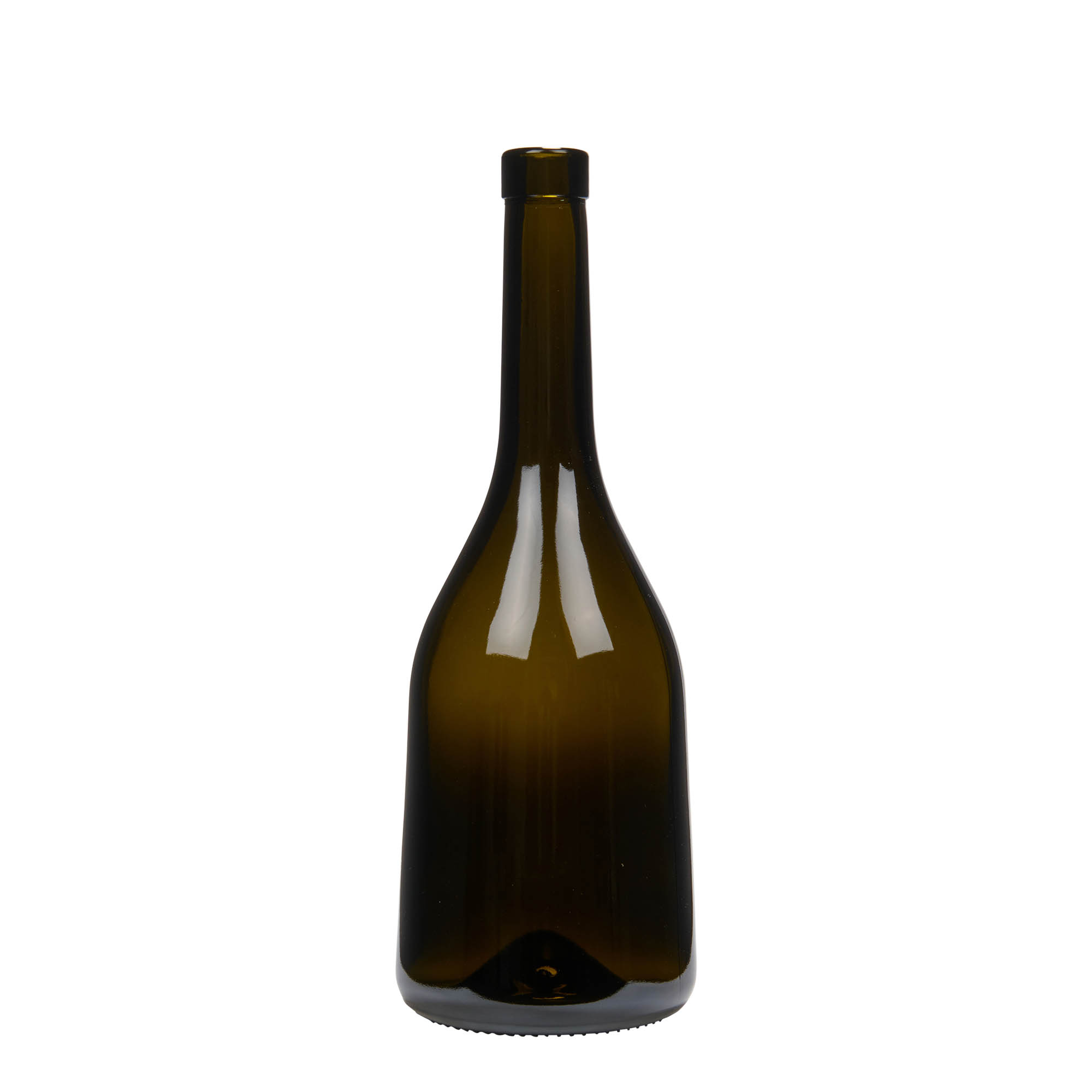 Botella de vidrio de 750 ml 'Rustica', verde antiguo, boca: corcho Botella de vidrio de 750 ml 'Rustica', verde antiguo, boca: corcho