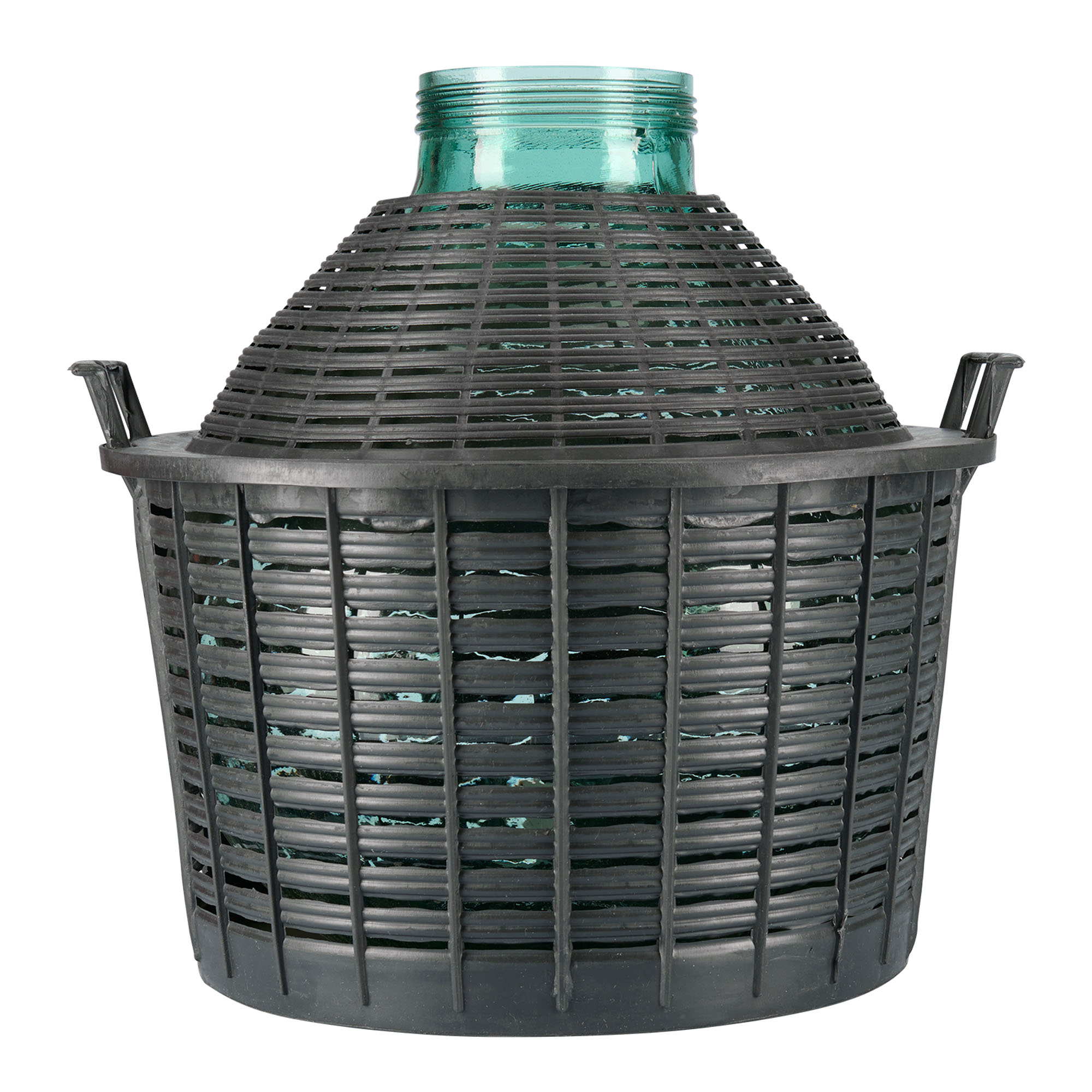 Botella de balón de 25 l, boca ancha, vidrio, boca: cierre de rosca