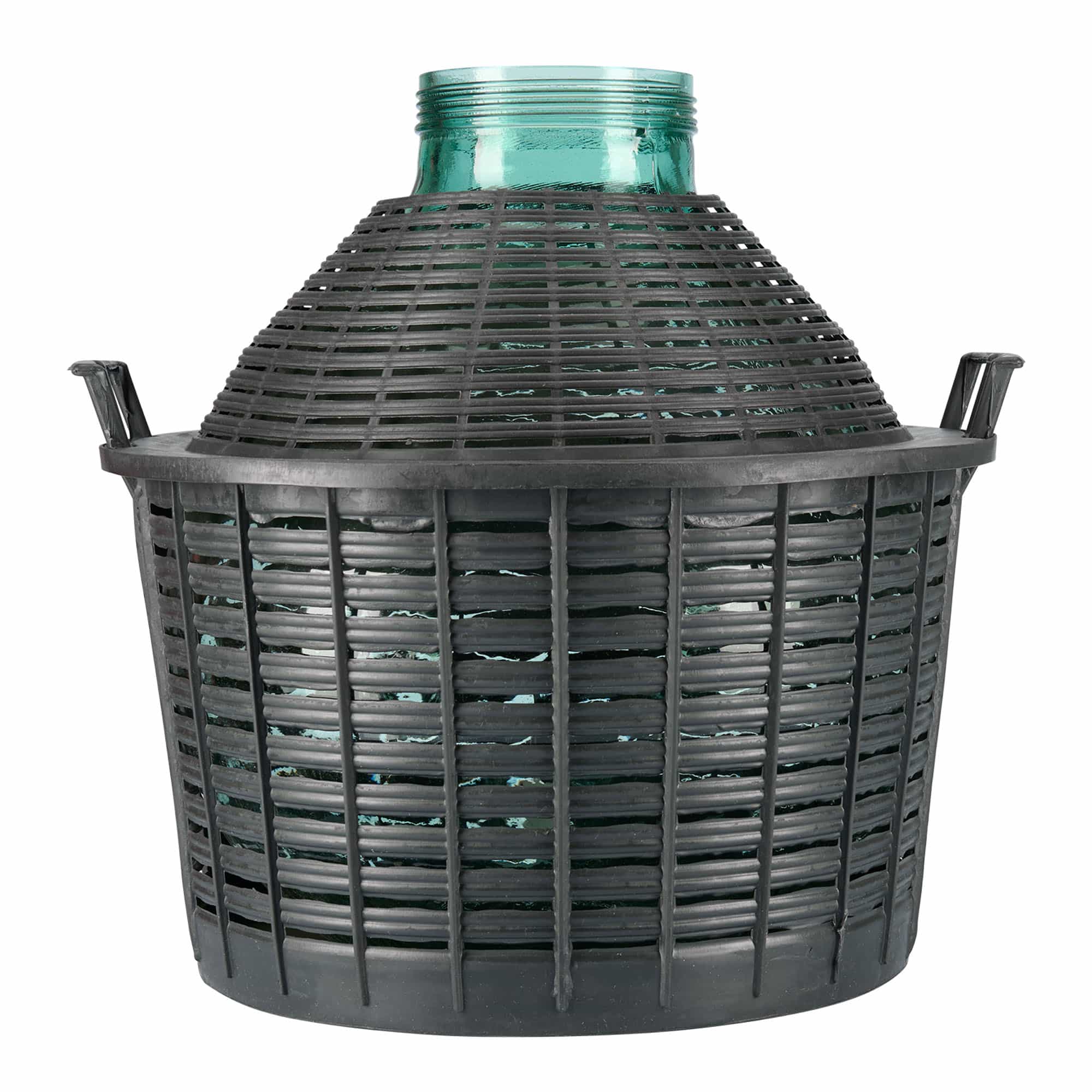 Botella de balón de 25 l, boca ancha, vidrio, boca: cierre de rosca