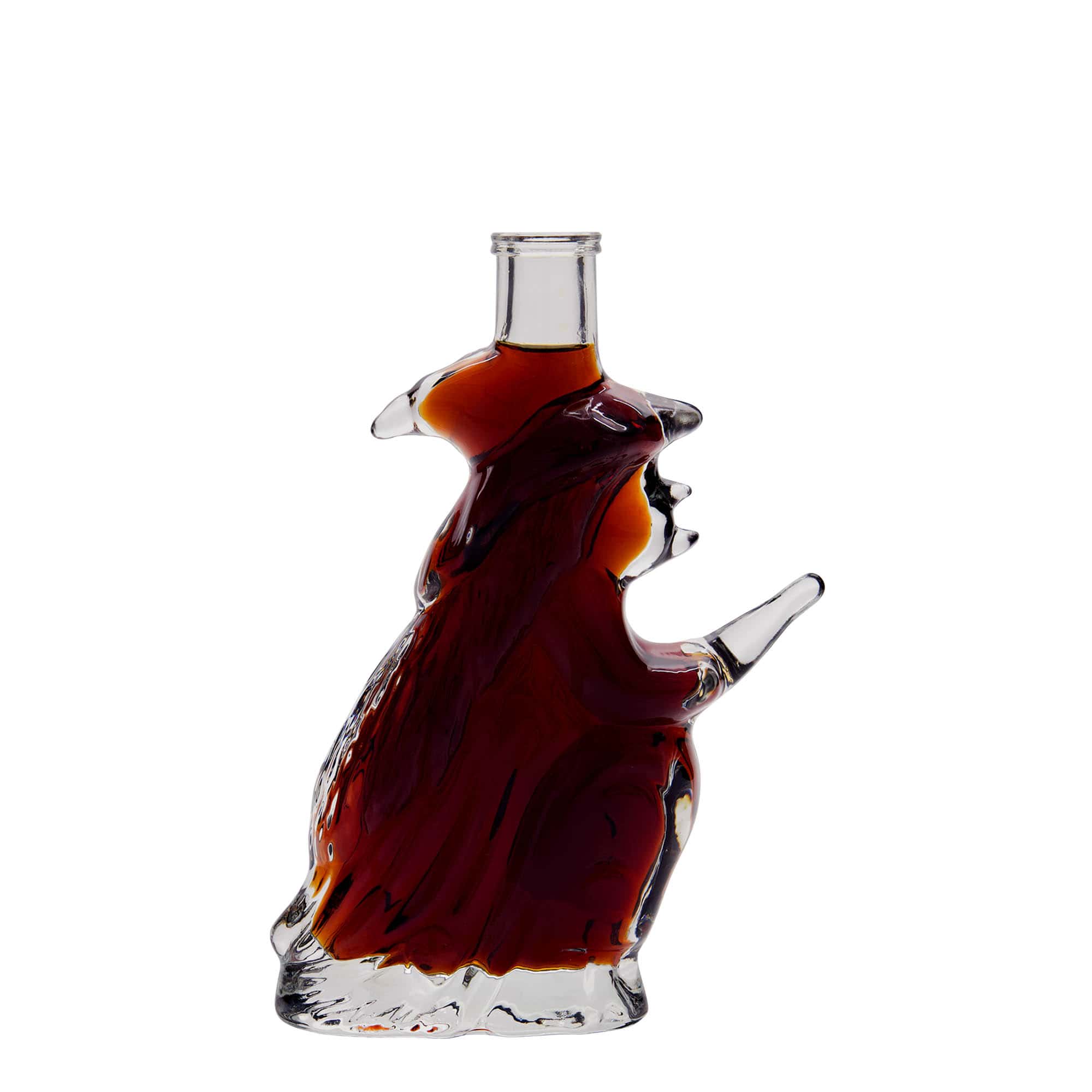 Botella de vidrio de 200 ml 'Hexe', boca: corcho