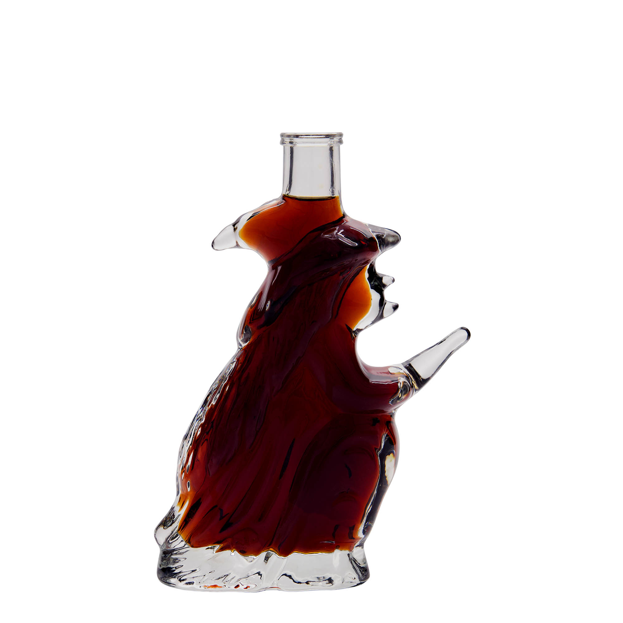 Botella de vidrio de 200 ml «Hexe», boca: corcho