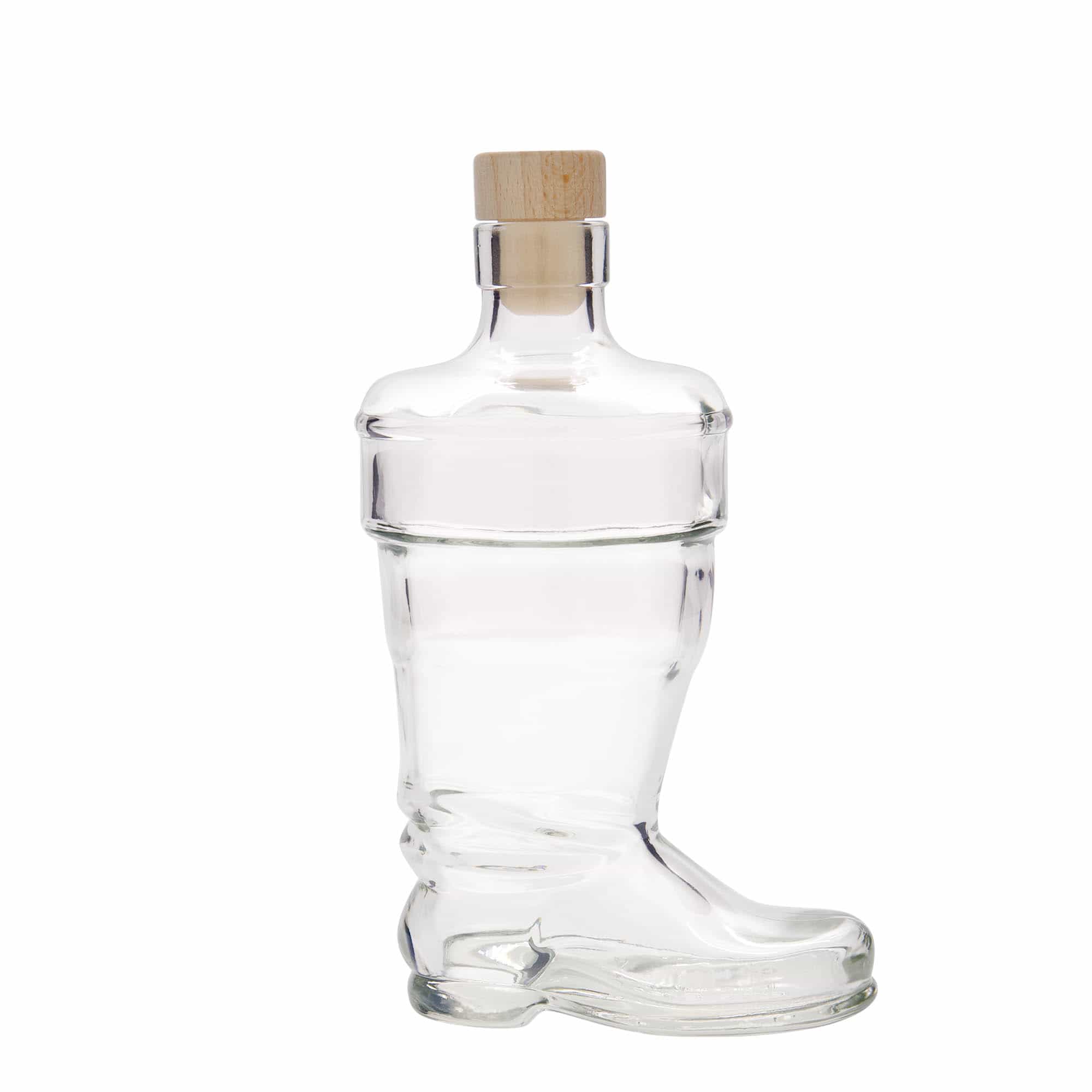 Botella de vidrio 'Bota' de 350 ml, boca: corcho