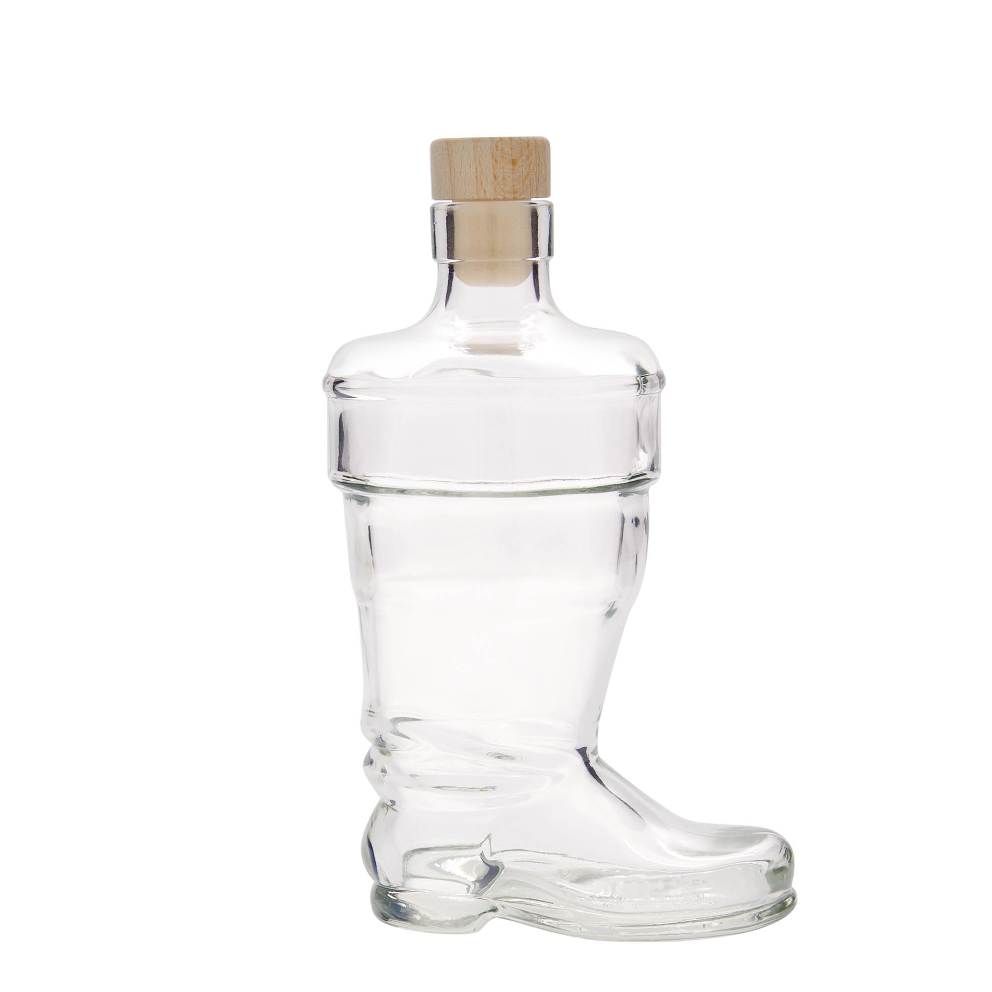 Botella de vidrio de 350 ml 'Bota', boca: corcho Botella de vidrio de 350 ml 'Bota', boca: corcho