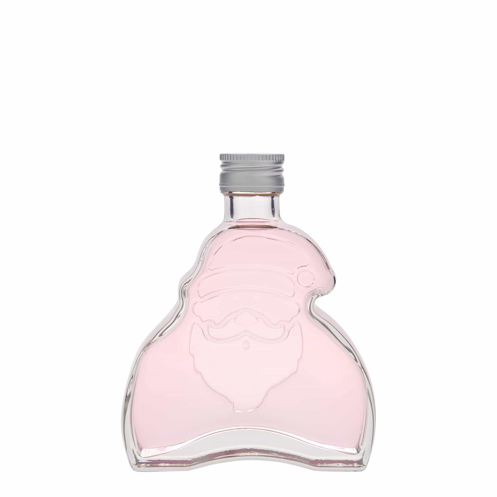 Botella de vidrio 'Santa Claus' de 200 ml, boca: PP 28