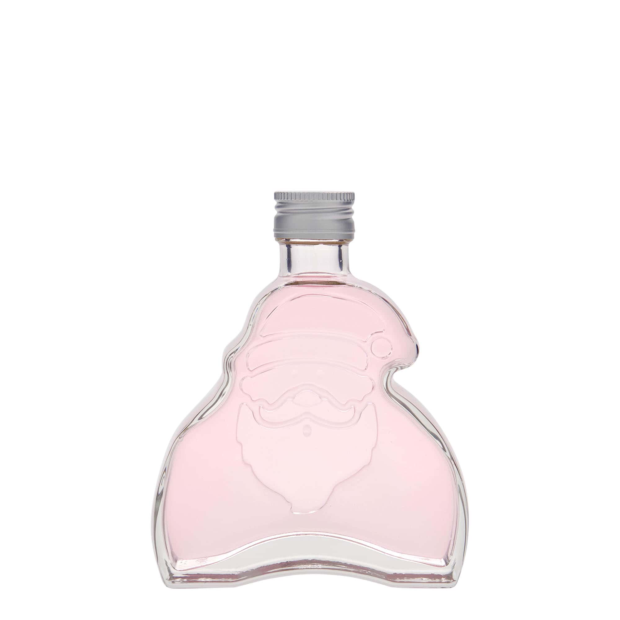 Botella de vidrio de 200 ml «Santa Claus», boca: PP 28