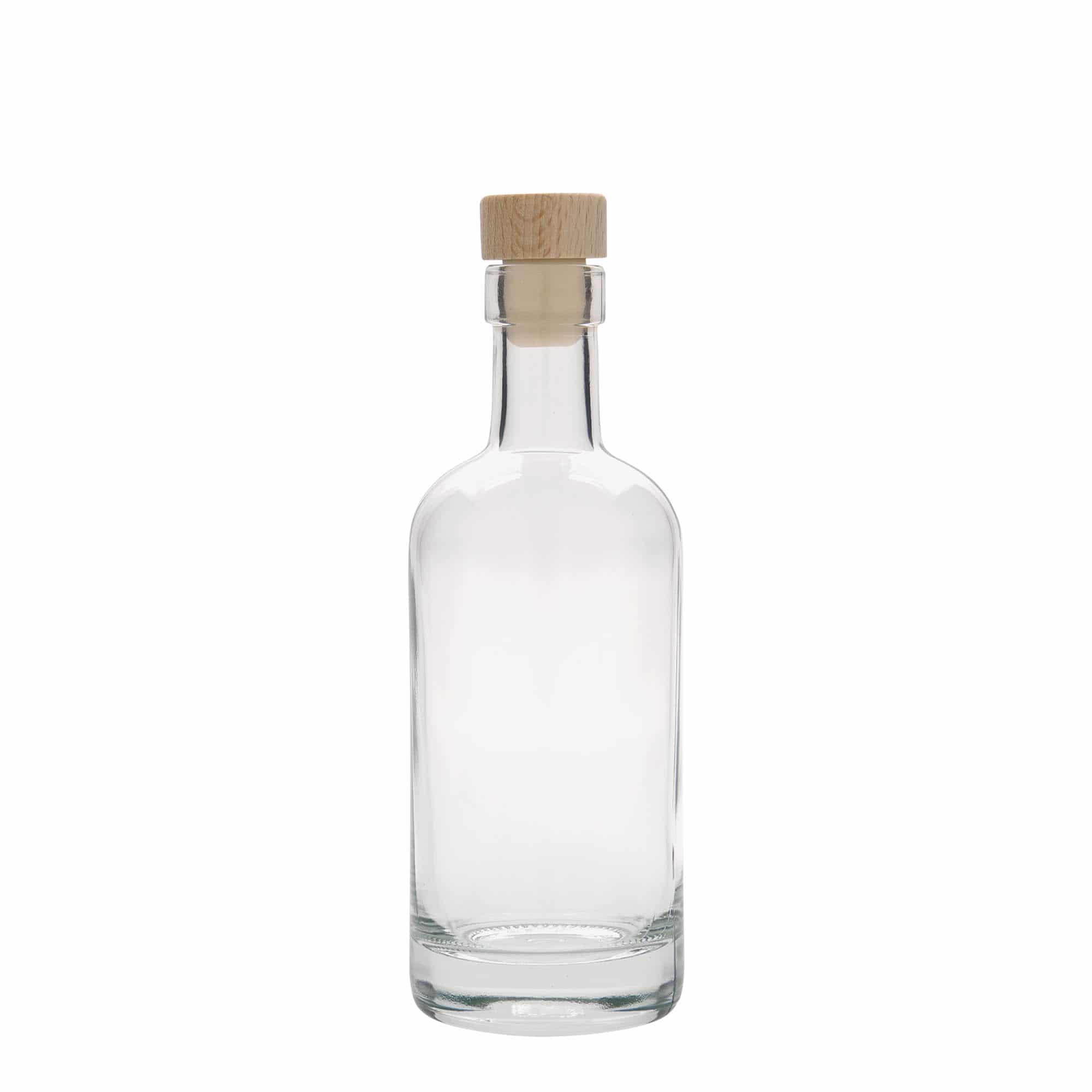Botella de vidrio 'Linea Uno' de 250 ml, boca: corcho