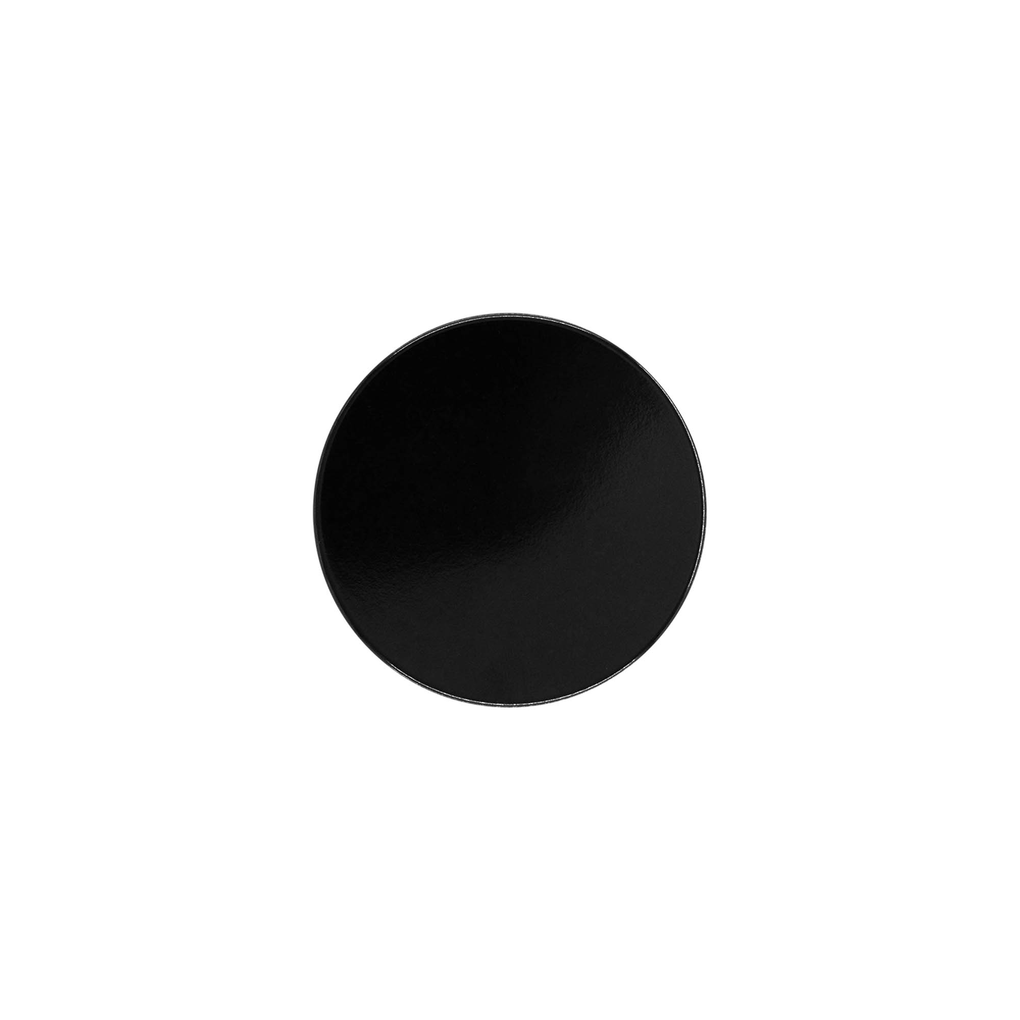 Tapa de rosca para 120 ml 'Brown Line', plástico HPM, negro