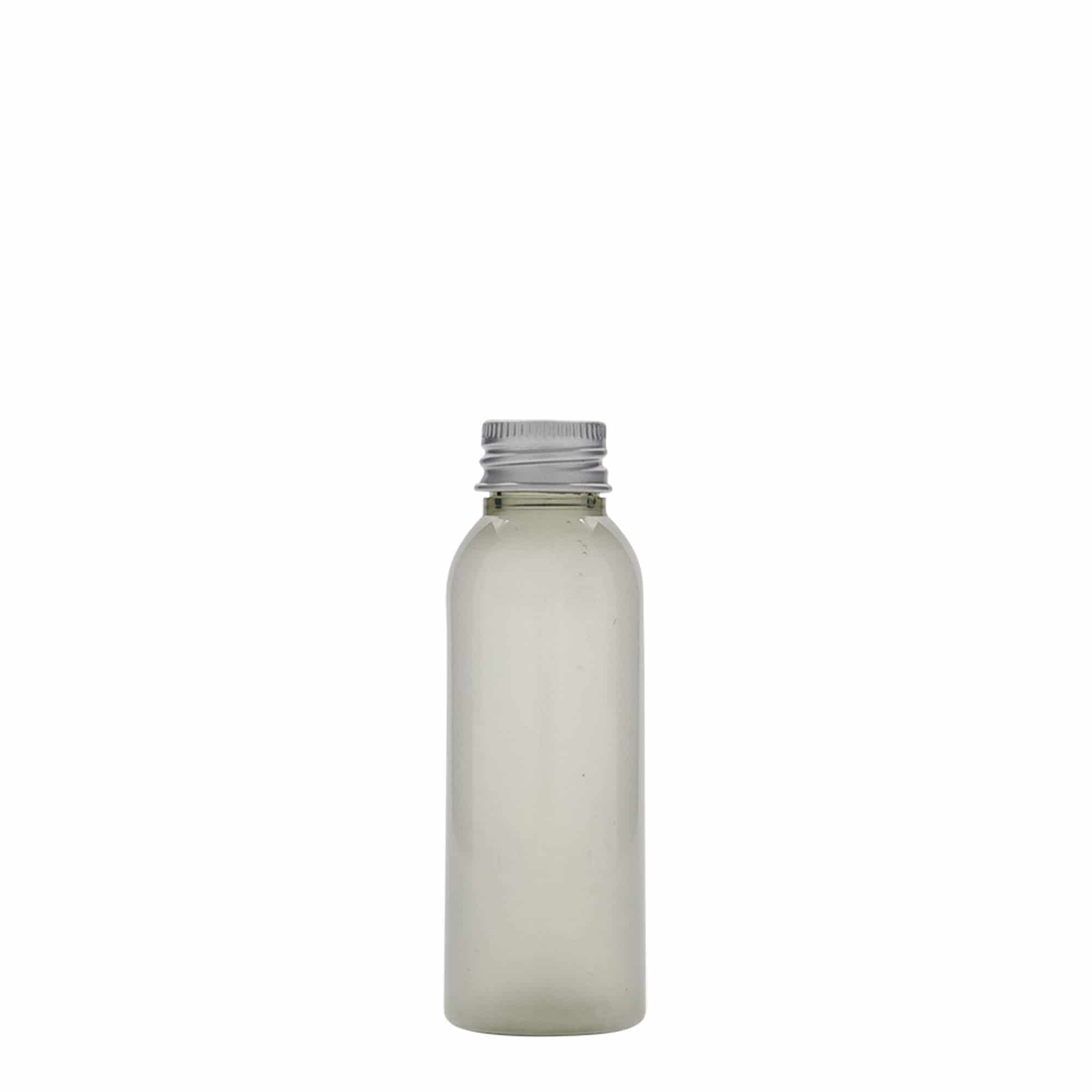 Botella de plástico reciclado de 50 ml 'Pegasus', PCR, boca: 20/410