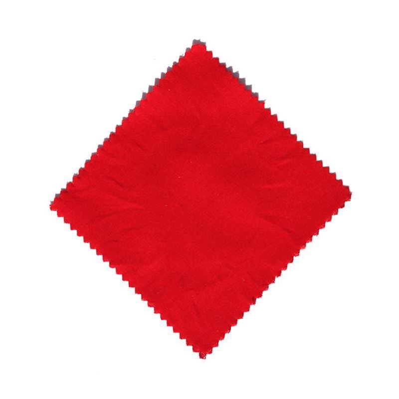 Cubretapas de tela 12x12, cuadrado, textil, rojo, boca: TO38-TO53