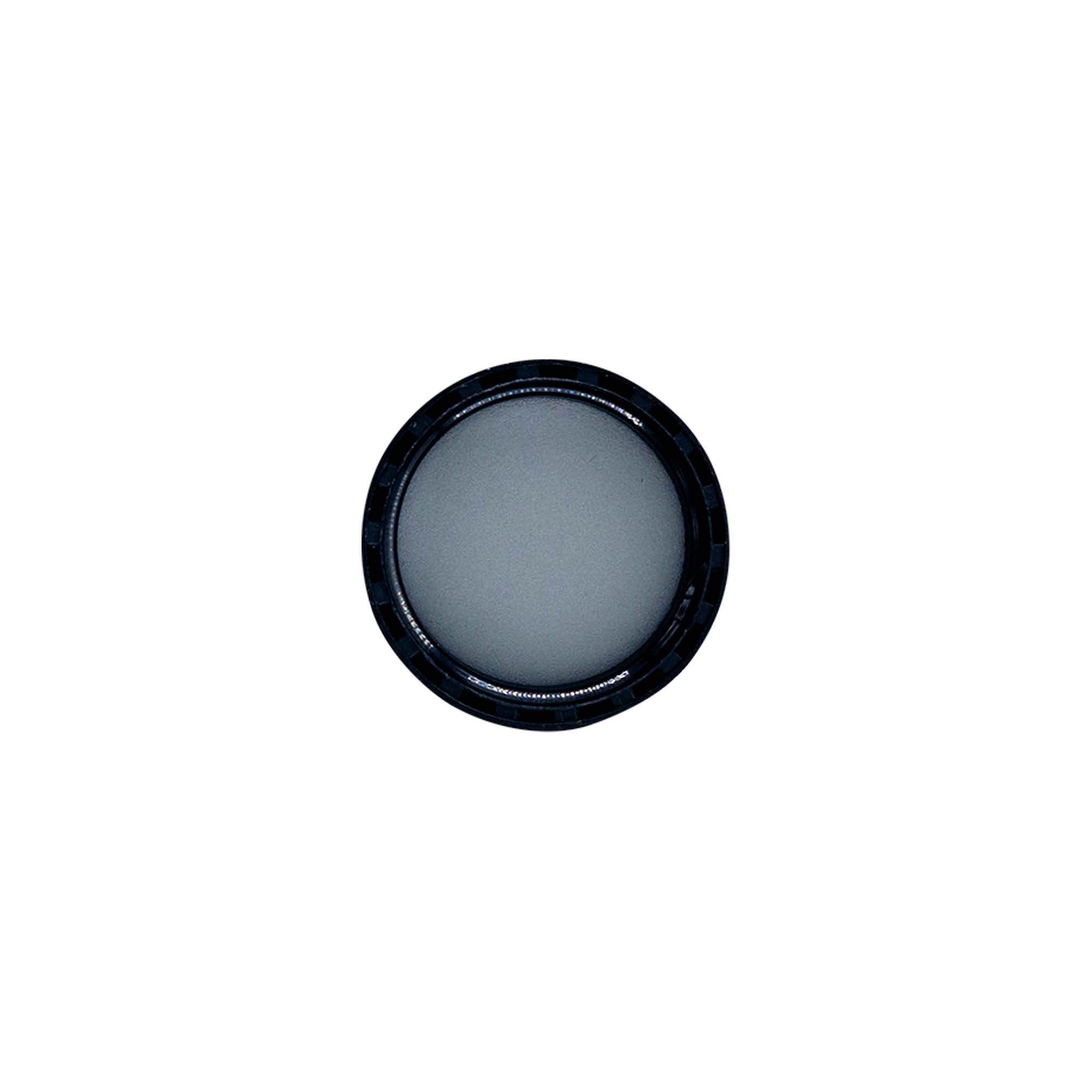 Tapón roscado con inserto de EPE, plástico PE, negro, para boca: DIN 25 Tapón roscado con inserto de EPE, plástico PE, negro, para boca: DIN 25