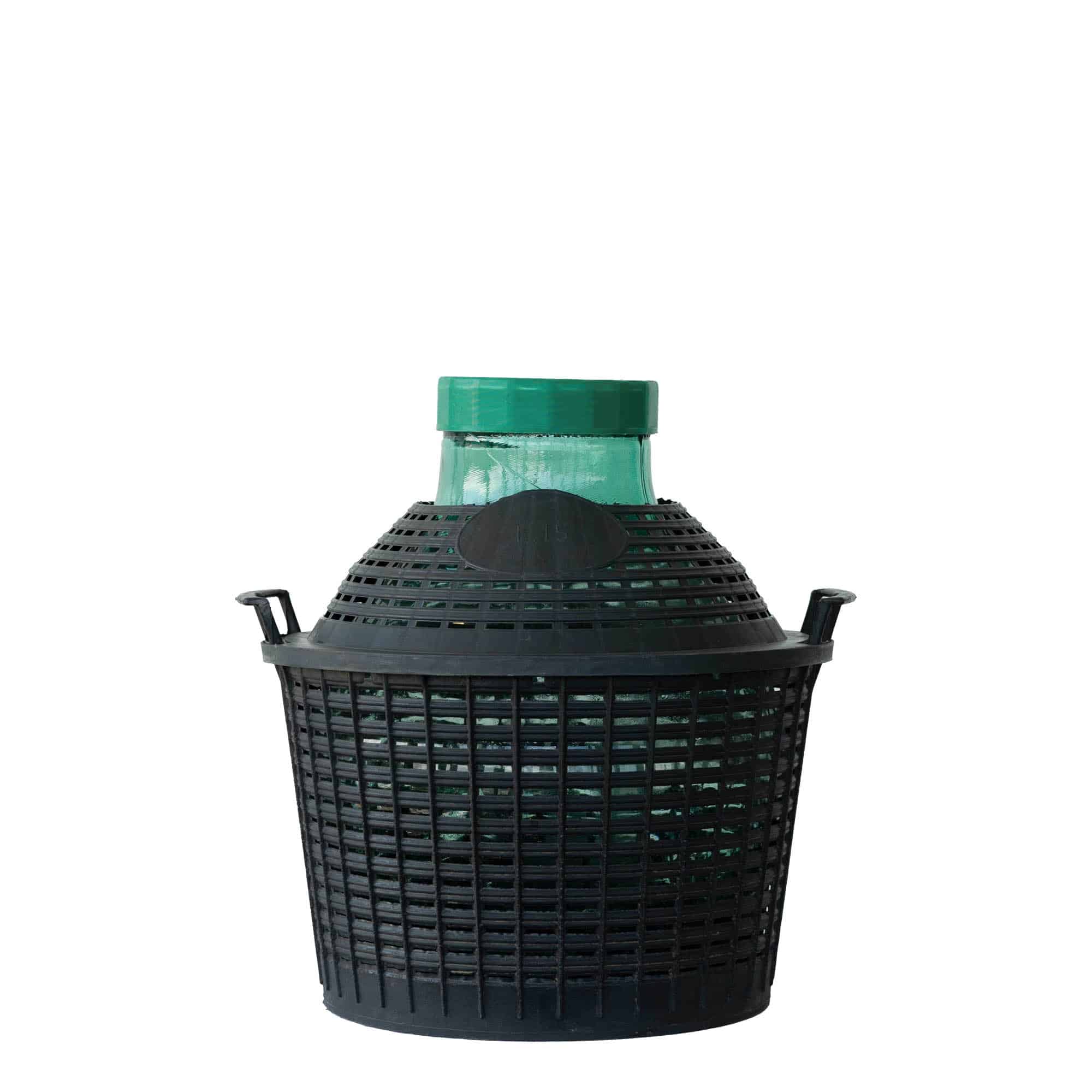 Damajuana de cuello ancho de 15 l, vidrio, boca: tapón de rosca
