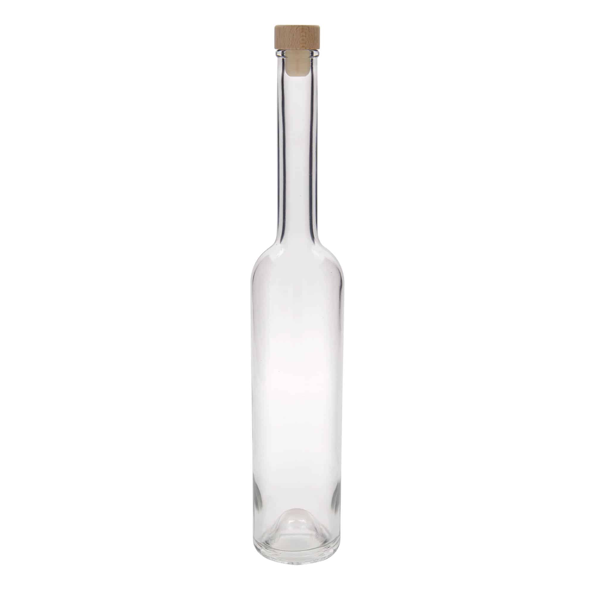 Botella de vidrio 'Platina' de 500 ml, boca: corcho