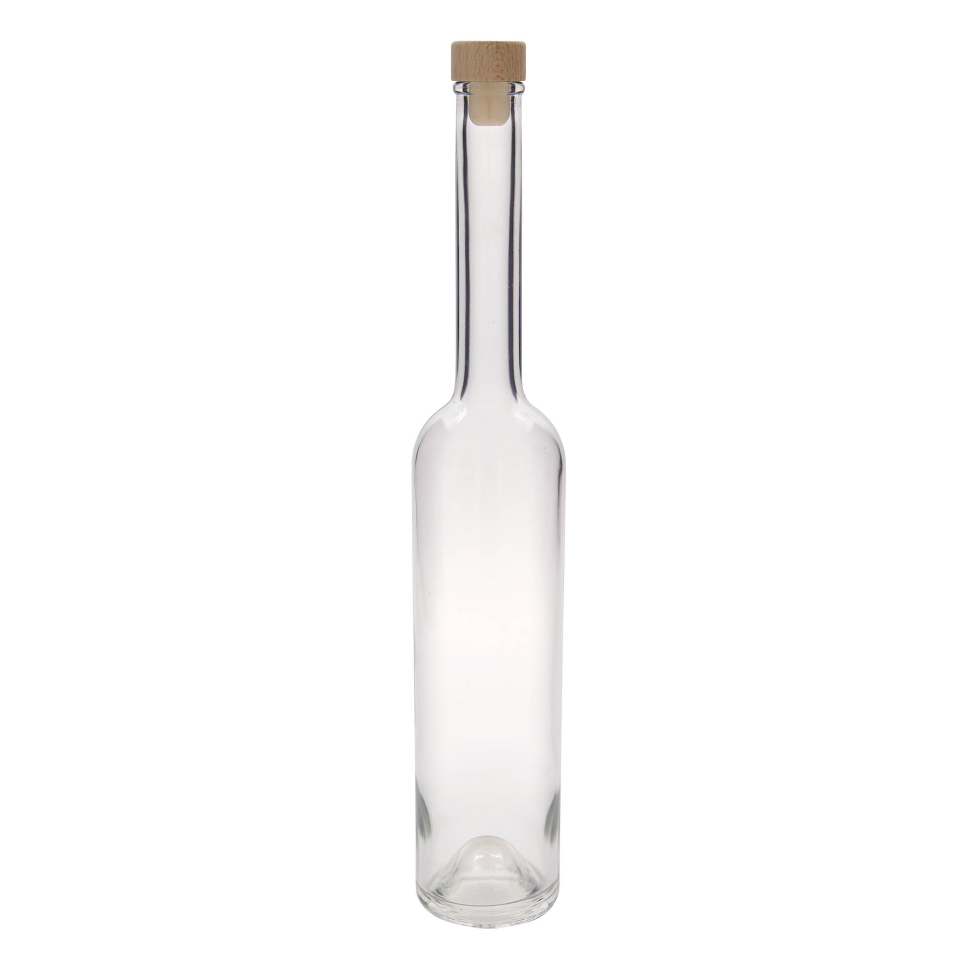 Botella de vidrio de 500 ml 'Platina', boca: corcho