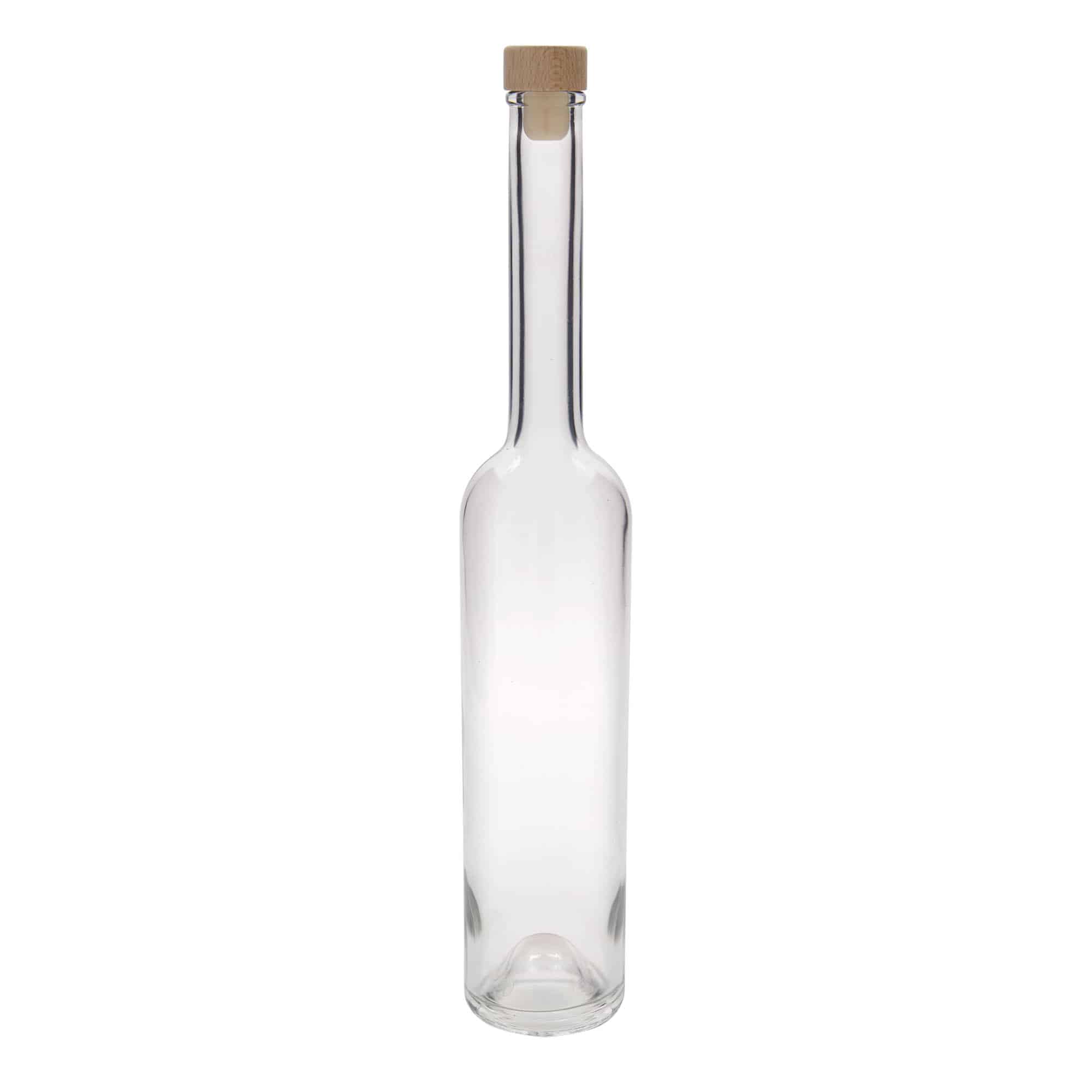 Botella de vidrio de 500 ml 'Platina', boca: corcho