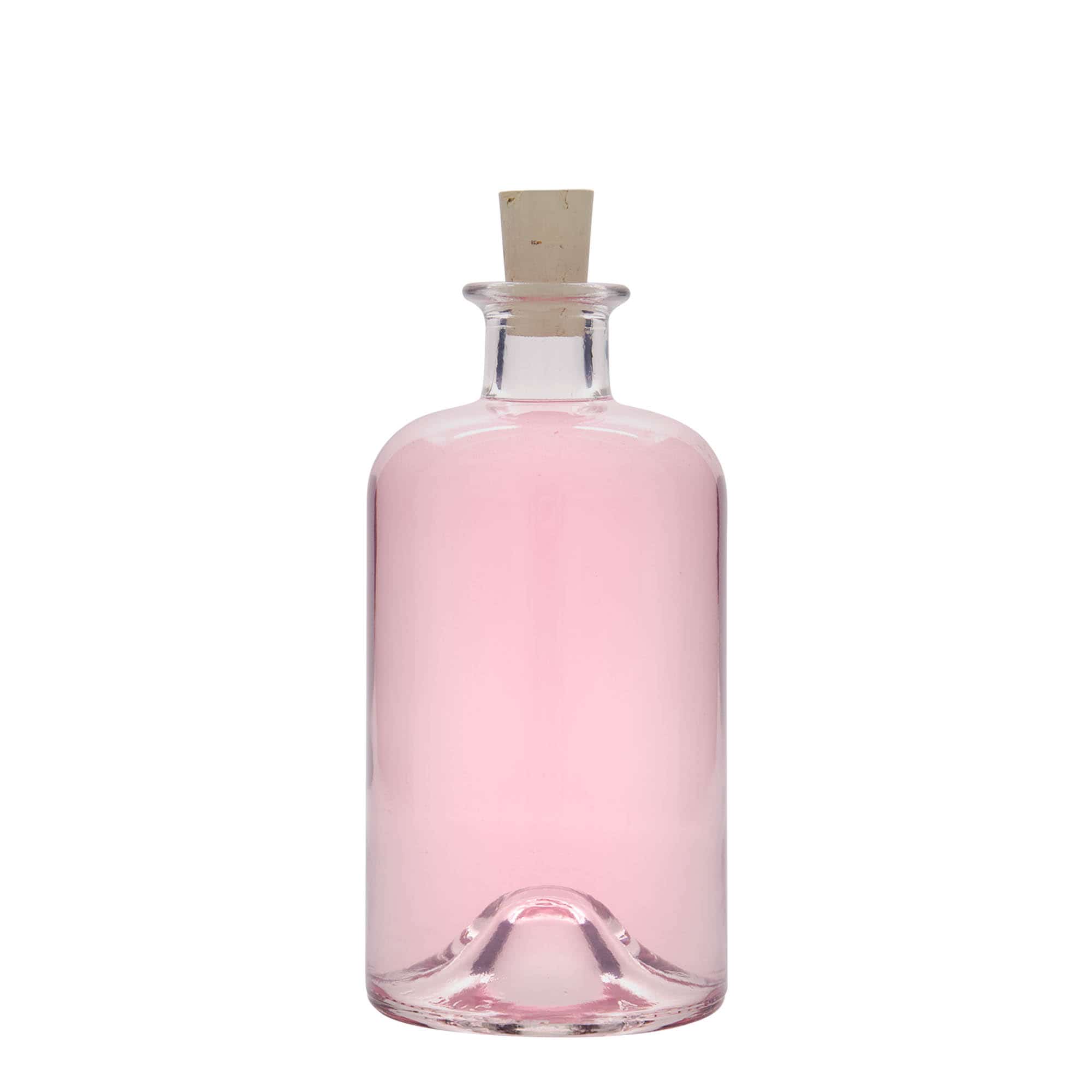 Botella de vidrio de farmacia 'Doktor' de 500 ml, boca: corcho