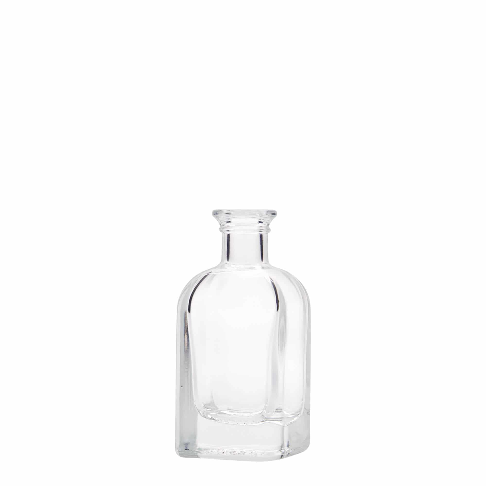Botella de cristal de 40 ml Apotheker Carré, cuadrada, boca: corcho