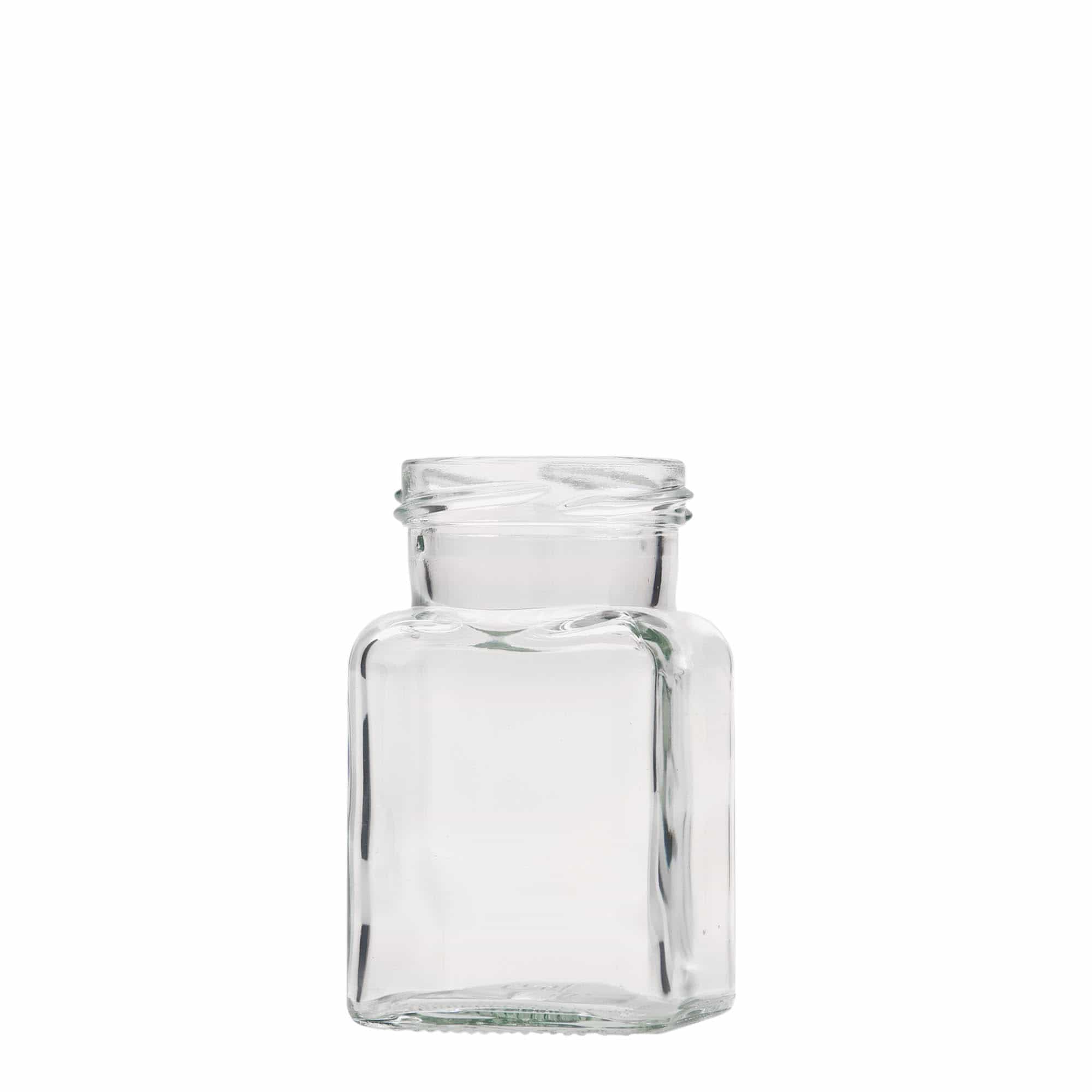 150 ml tarro cuadrado, boca: Twist-Off (TO 53) 150 ml tarro cuadrado, boca: Twist-Off (TO 53)