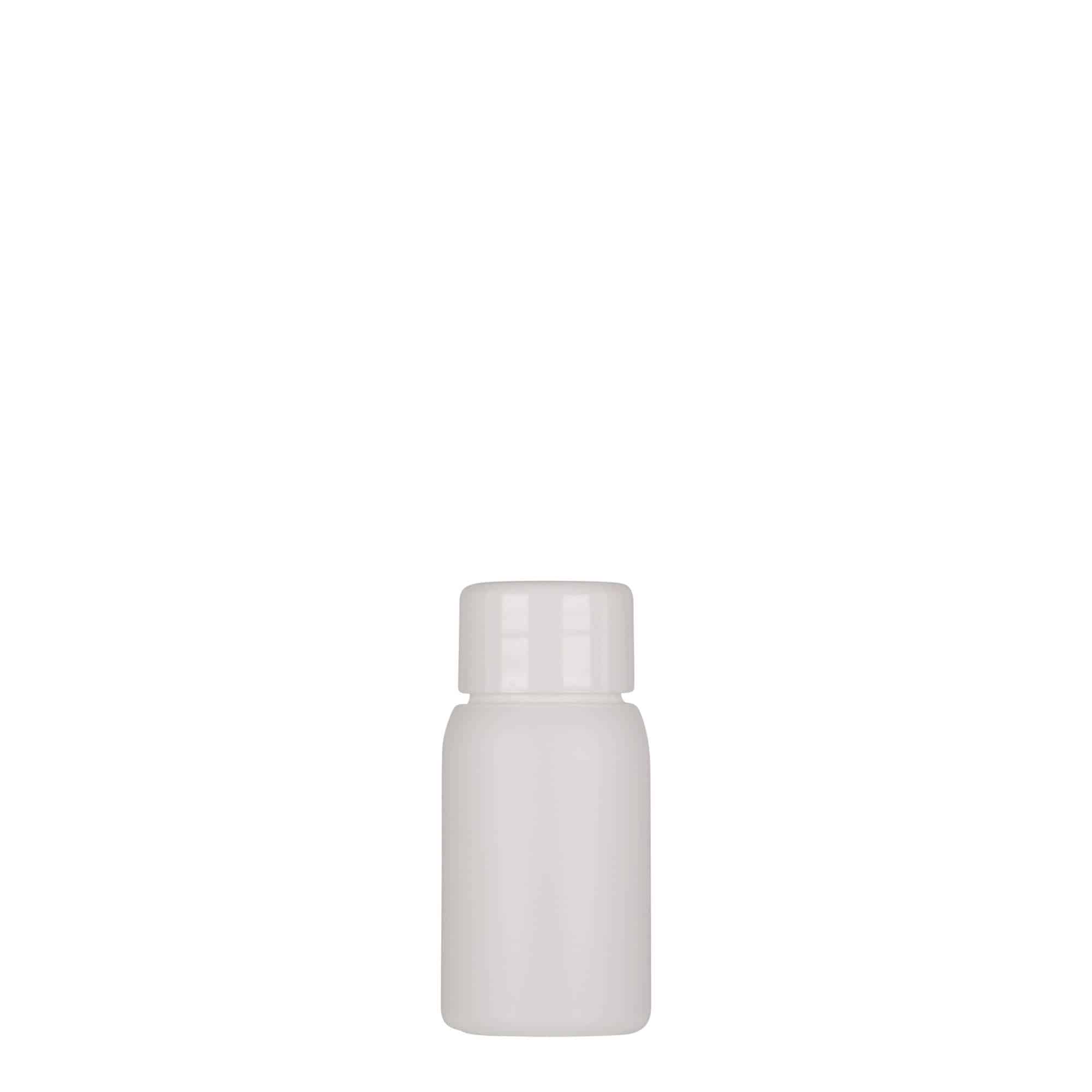 Botella de plástico 'Tuffy' de 30 ml, HDPE, blanco, boca: GPI 24/410