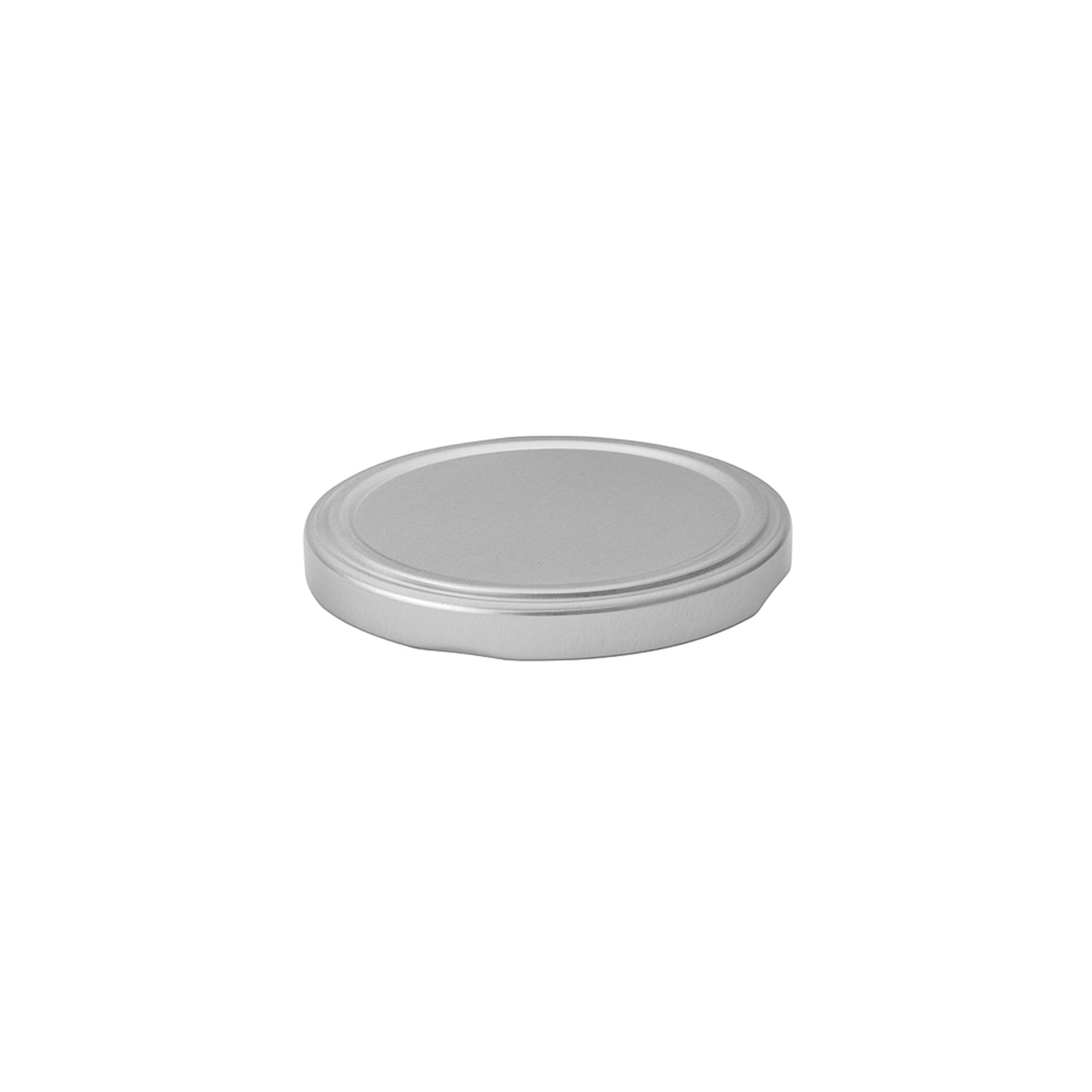 Tapón Twist-Off, hojalata, plateado, para boca: TO 63 Tapón Twist-Off, hojalata, plateado, para boca: TO 63