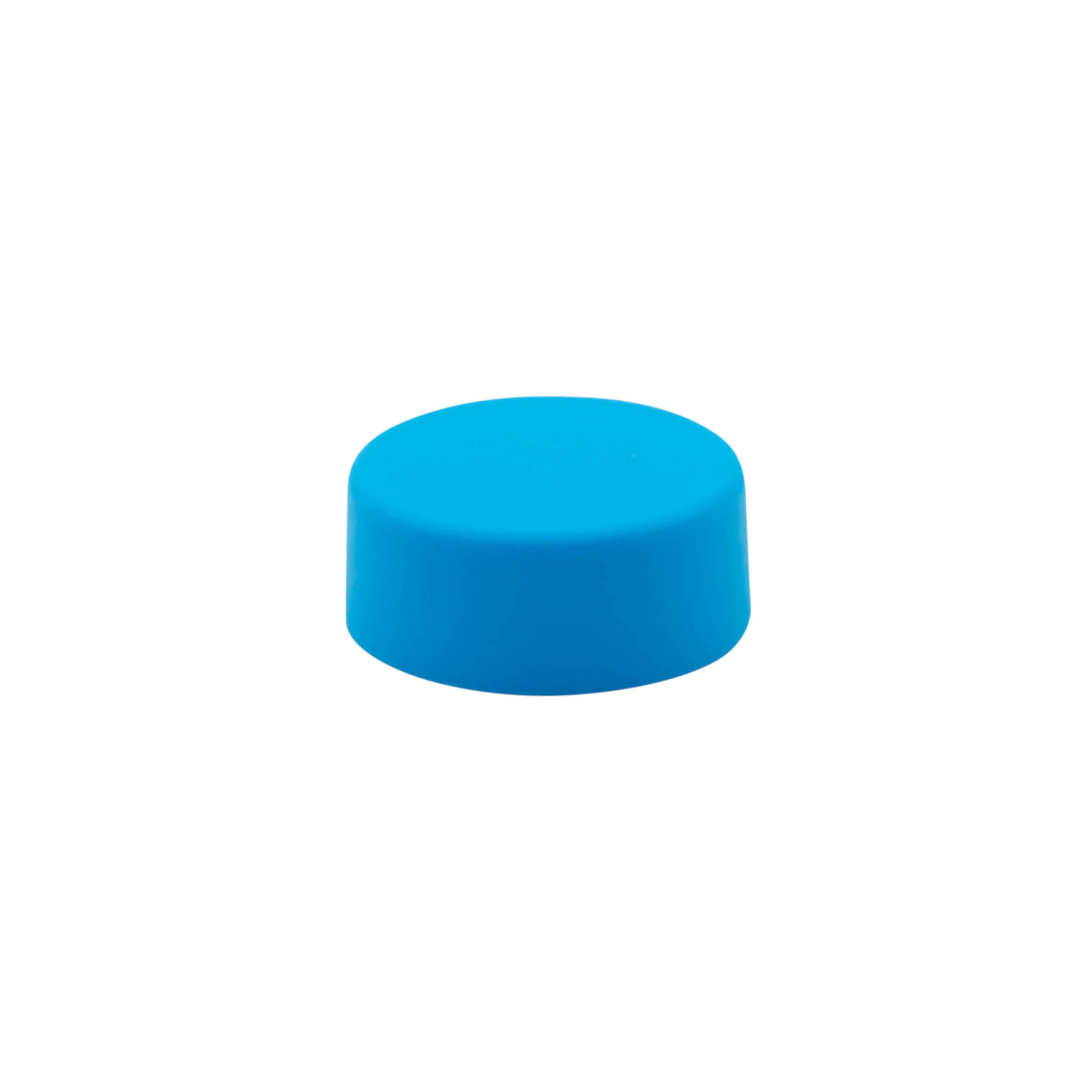 Tapa roscada, plástico ABS, azul agua, para boquilla: GPI 28/400