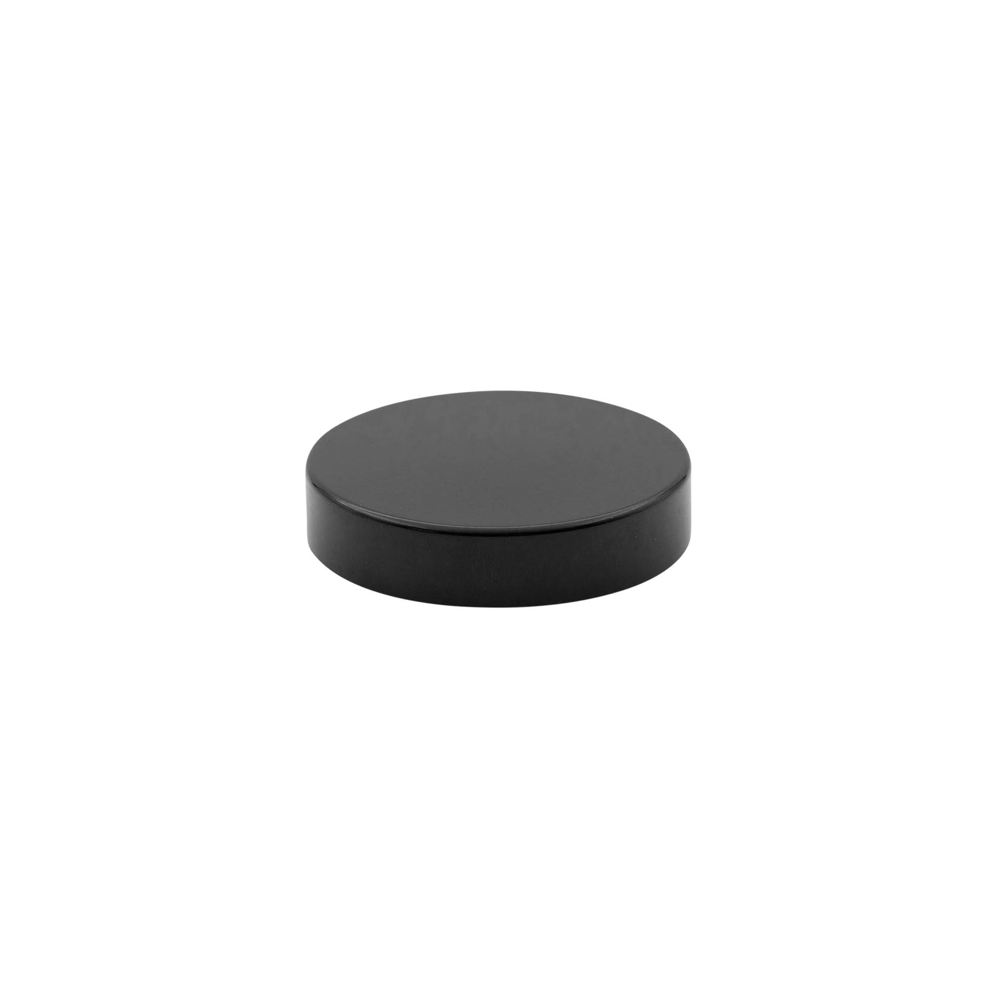 Tapa de rosca para 120 ml 'Brown Line', plástico HPM, negro