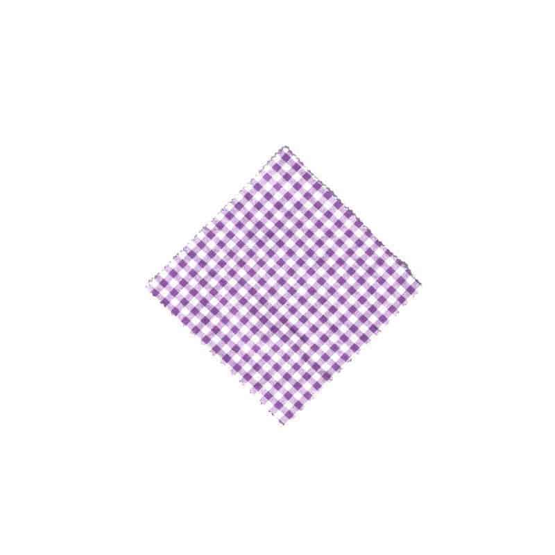 Cubretapas de tela a cuadros 12x12, cuadrado, textil, lila, boca: TO38-TO53 Cubretapas de tela a cuadros 12x12, cuadrado, textil, lila, boca: TO38-TO53