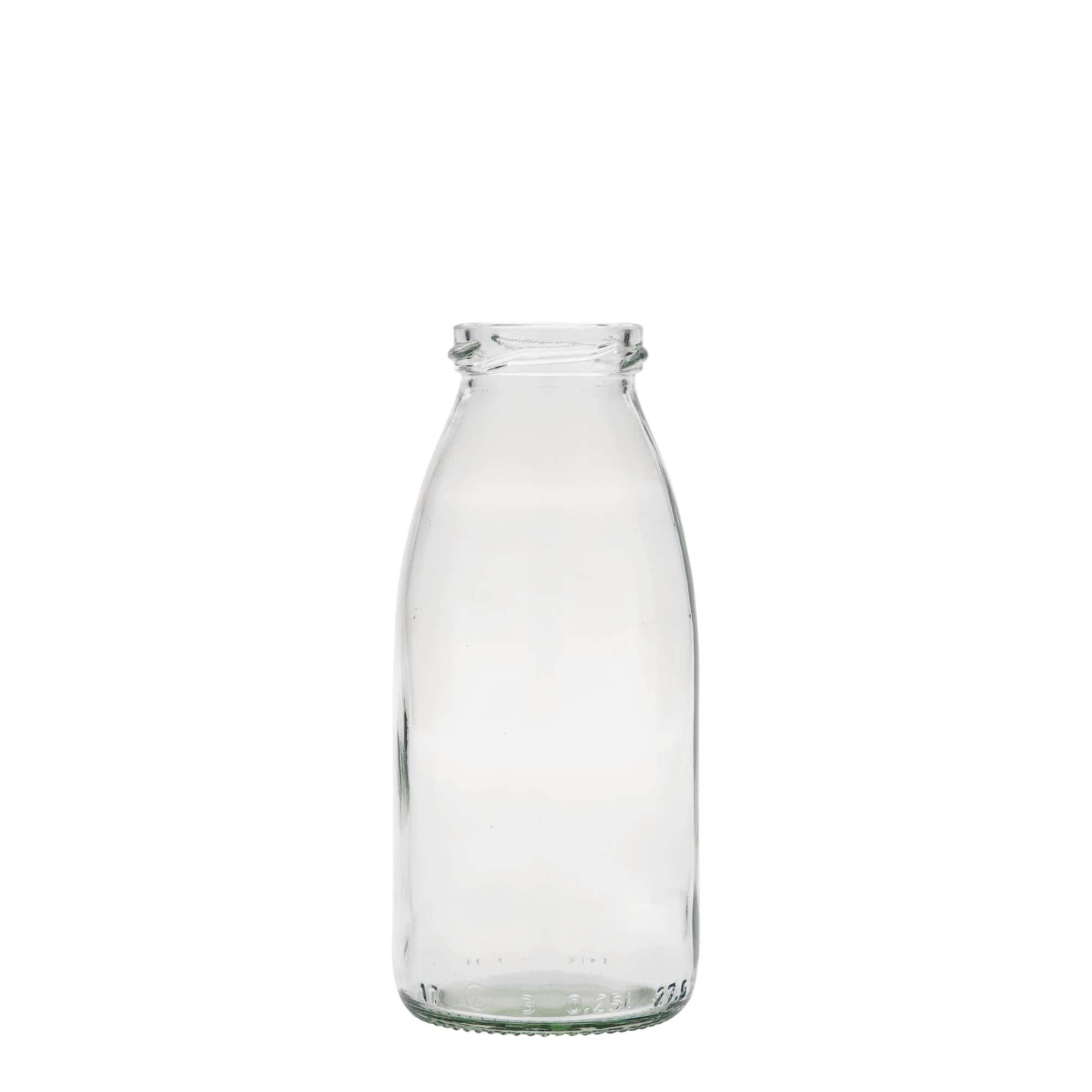 Botella de vidrio de 250 ml Vroni #, boca: Twist-Off (TO 43)