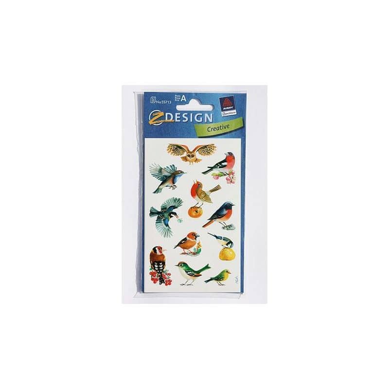 Pegatinas Zweckform 'Pájaros', papel, multicolor Pegatinas Zweckform 'Pájaros', papel, multicolor
