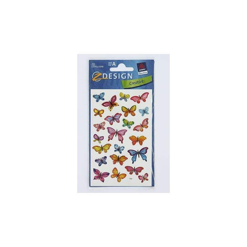 Pegatinas Zweckform 'Pequeñas mariposas', motivo, papel, multicolor Pegatinas Zweckform 'Pequeñas mariposas', motivo, papel, multicolor