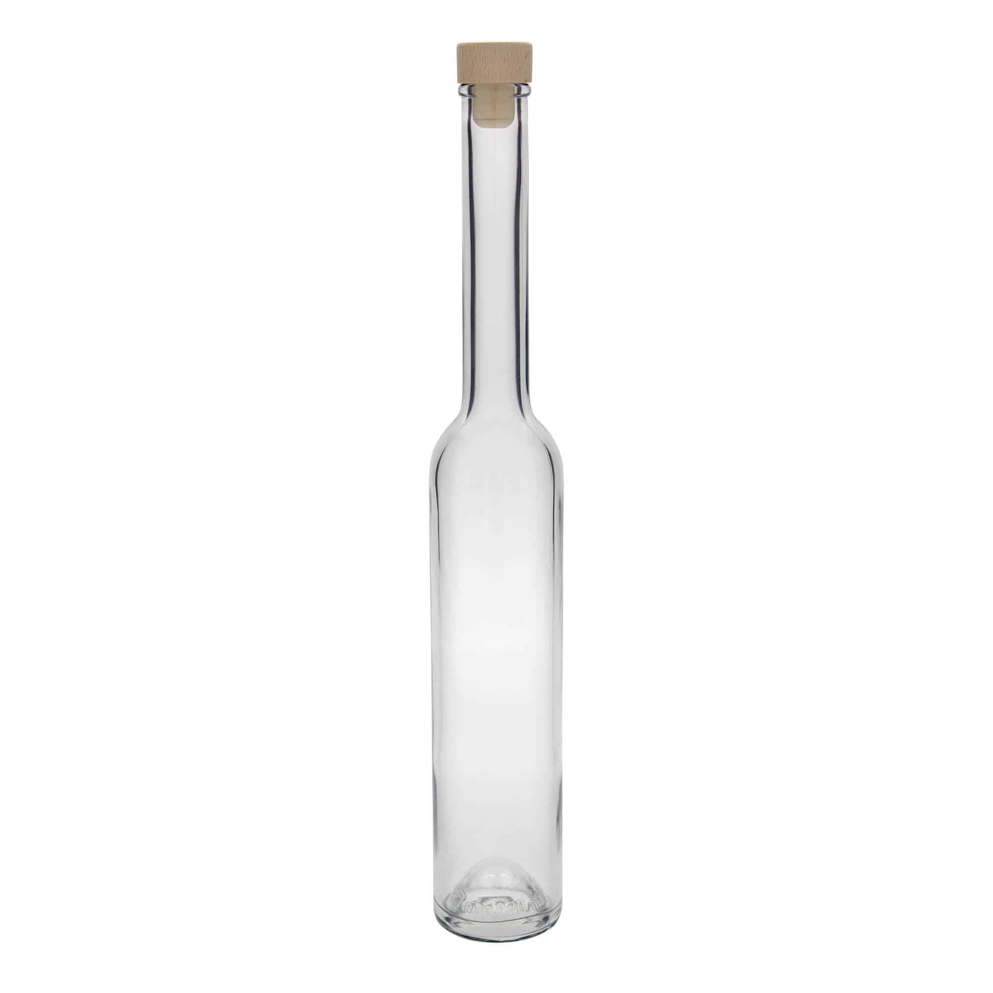 Botella de vidrio 'Platina' de 350 ml, boca: corcho