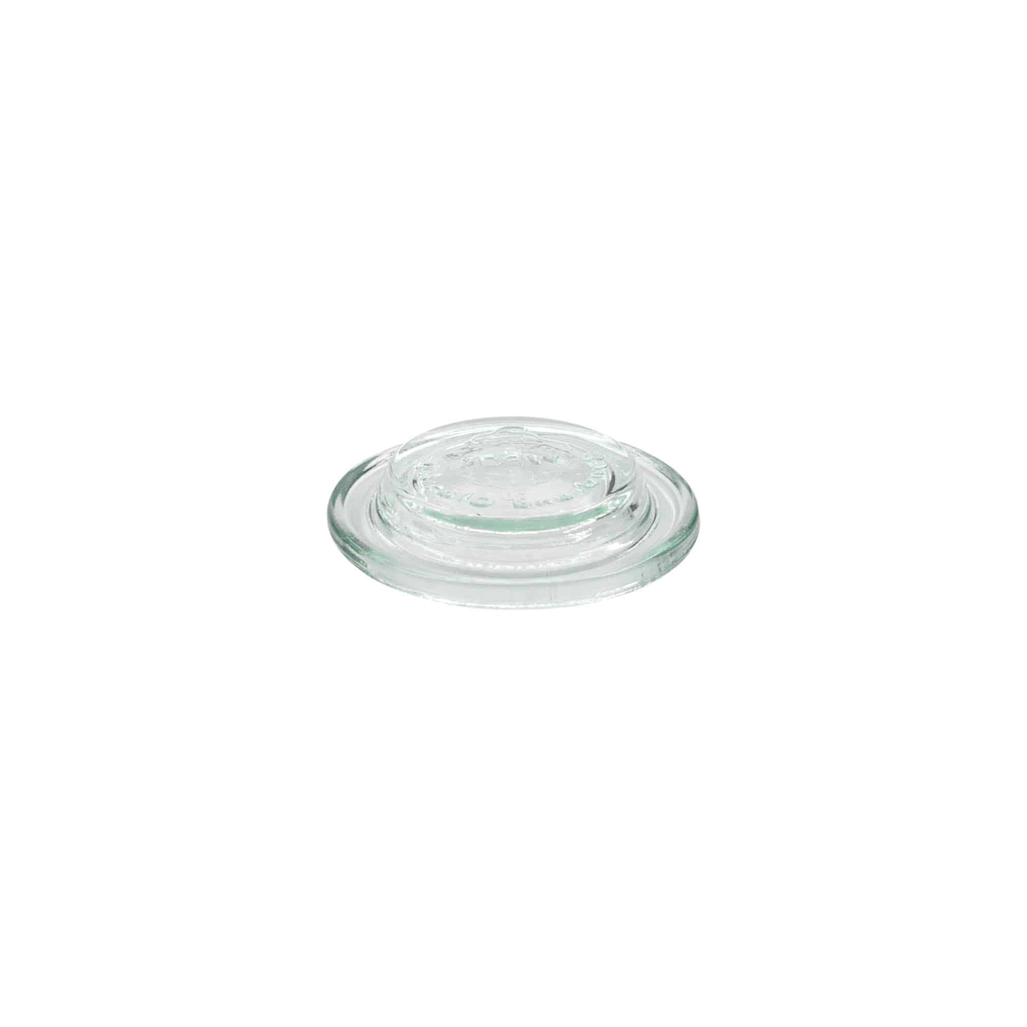 Tapa de vidrio WECK con borde redondo, para boca: RR40