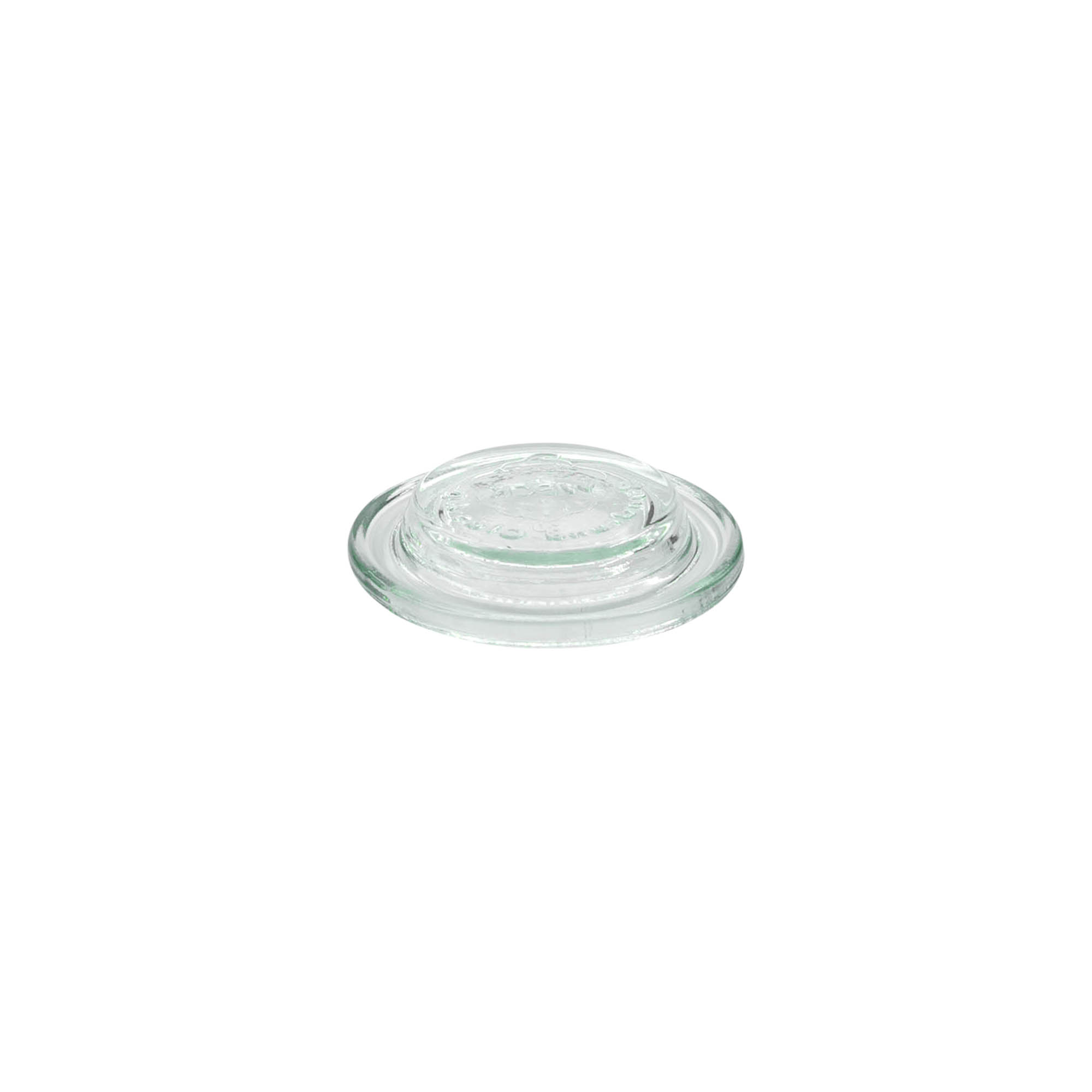 Tapa de vidrio WECK con borde redondo, para boca: RR40 Tapa de vidrio WECK con borde redondo, para boca: RR40