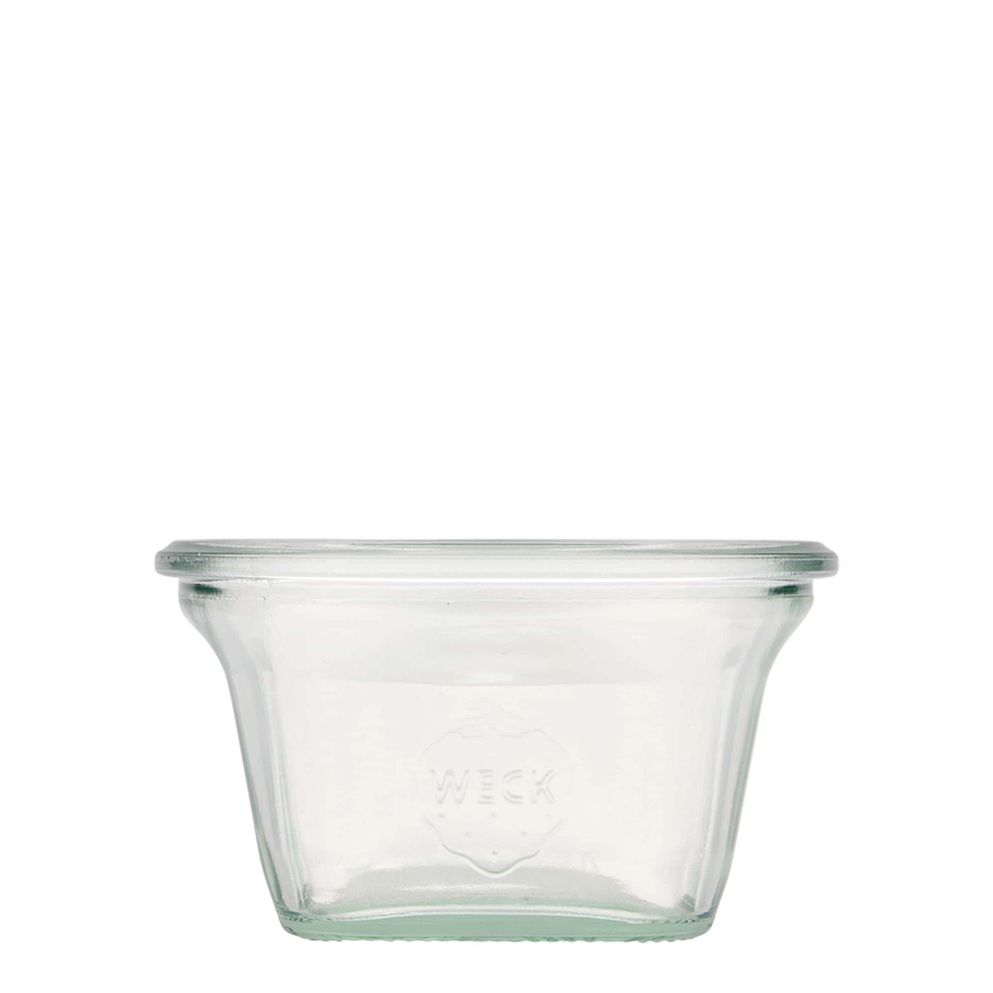 290 ml WECK-Quadroglas, cuadrado, boca: borde redondo