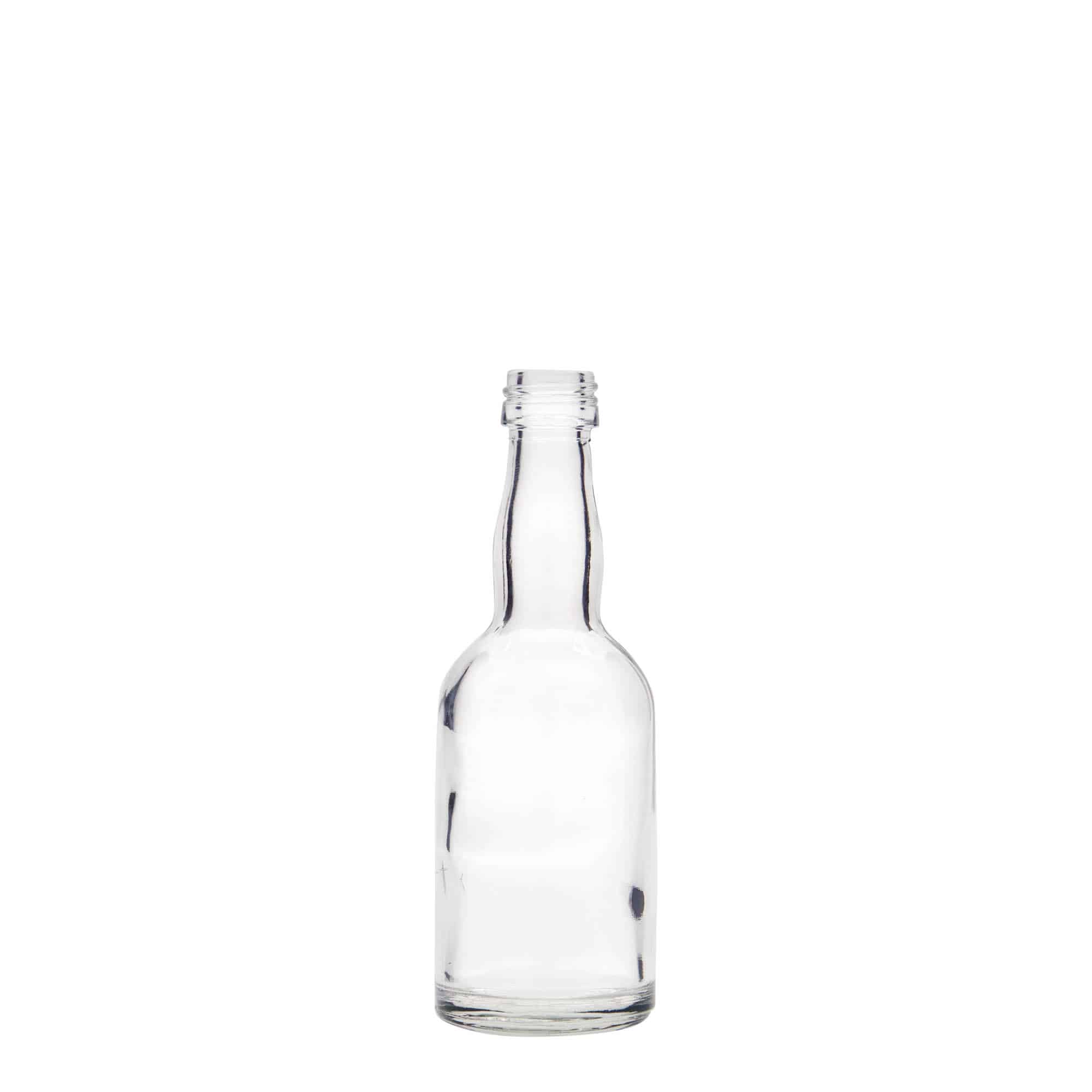 Botella de vidrio de 50 ml 'Proba', boca: PP 18
