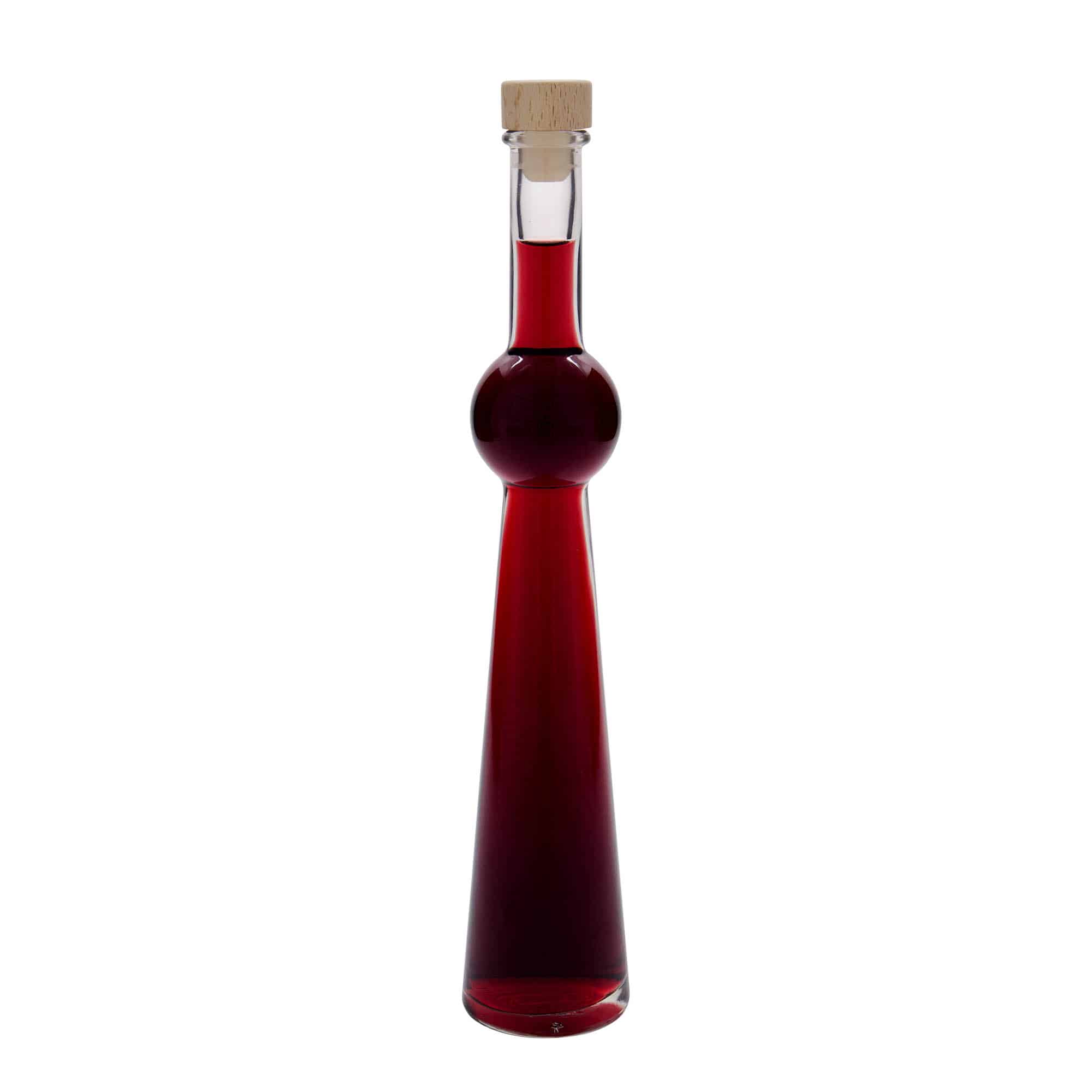 Botella de vidrio 'Supernova' de 200 ml, boca: corcho