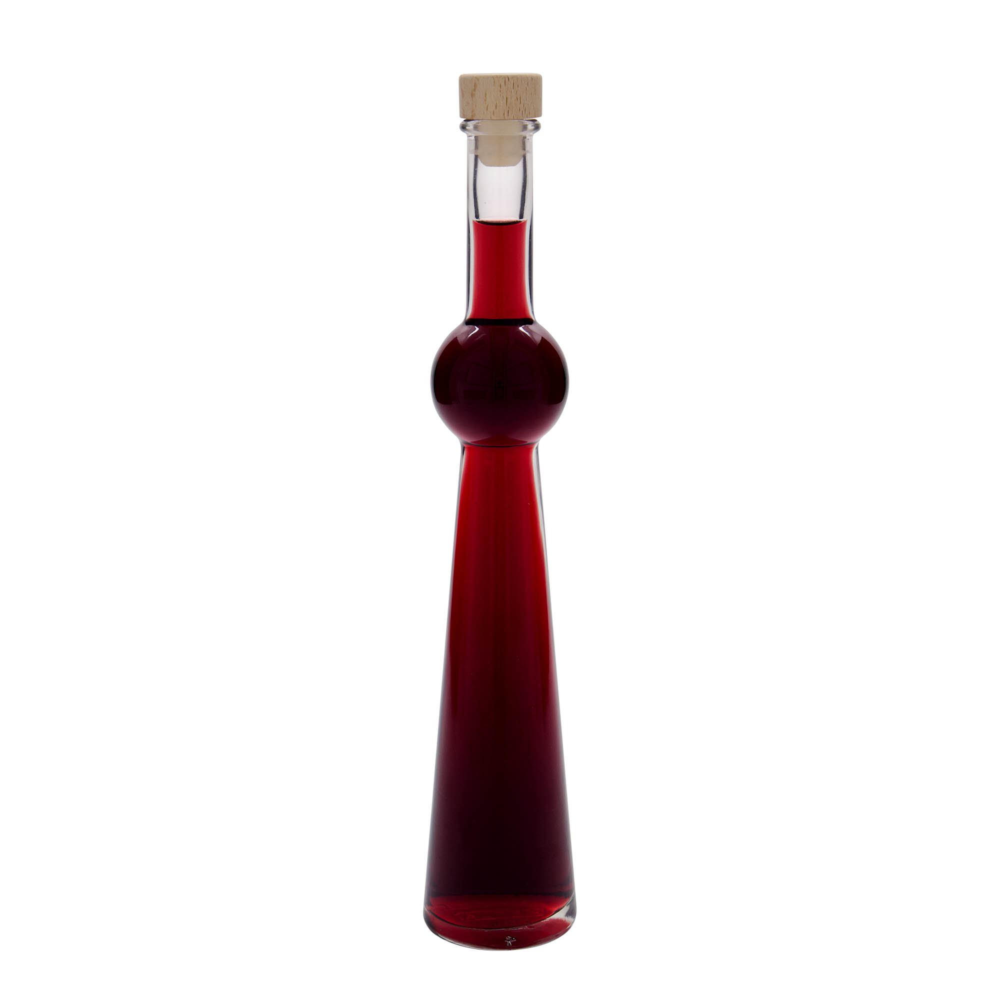 Botella de vidrio de 200 ml 'Supernova', boca: corcho